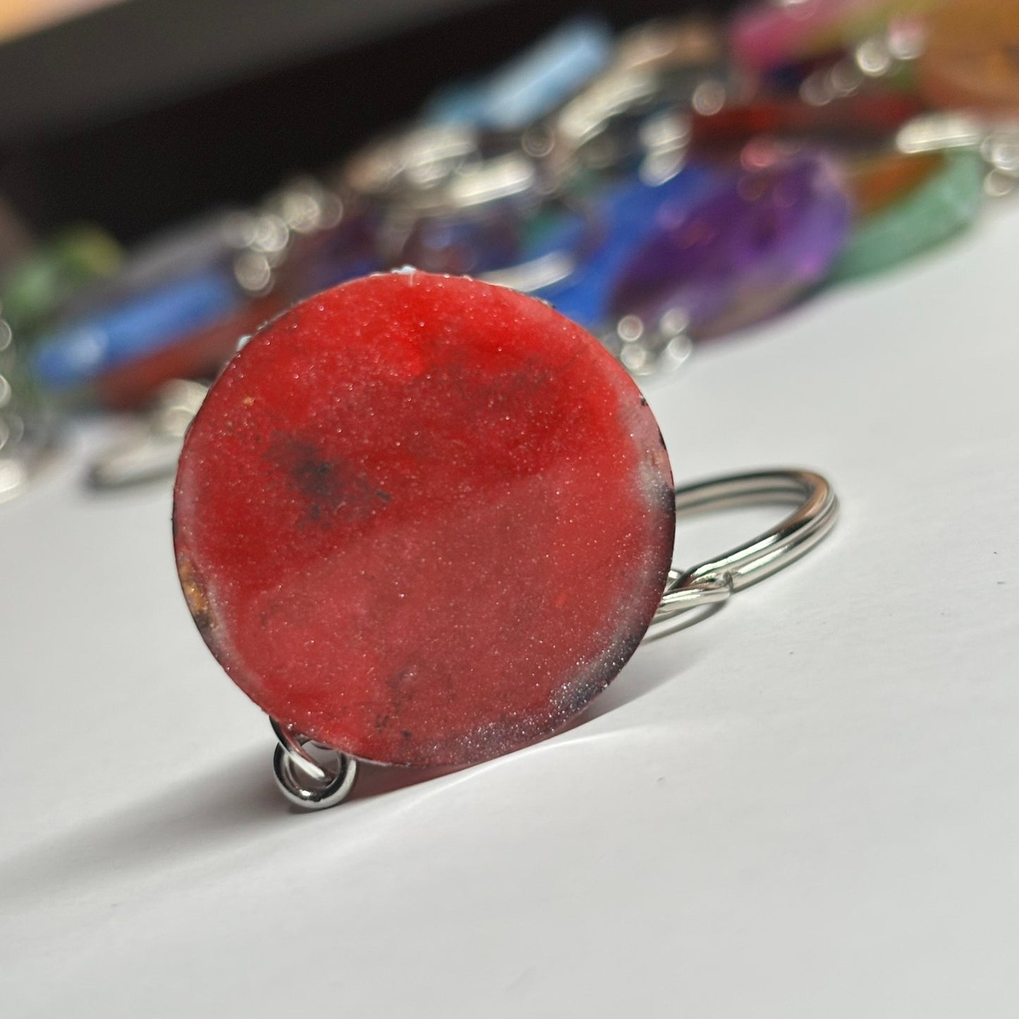 Strong Red Queen - Handmade Resin Keychain