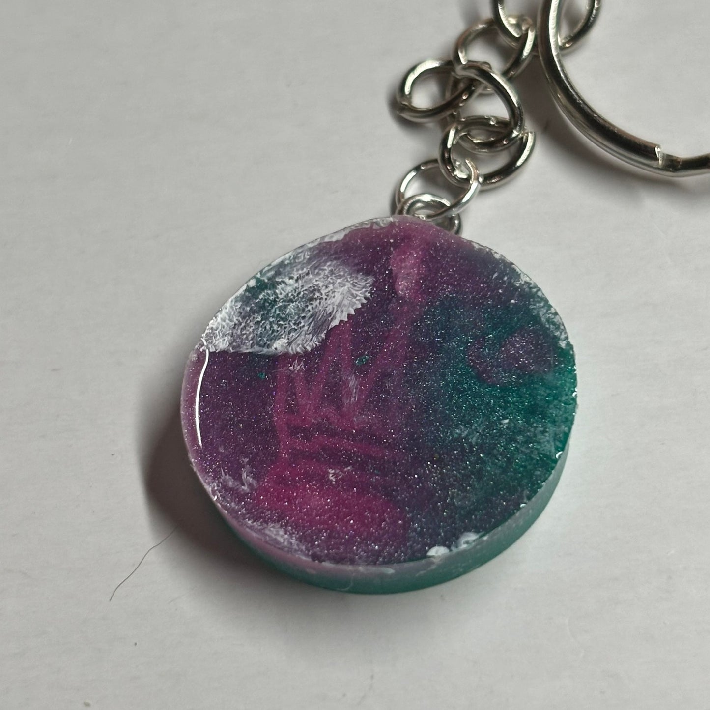 Aquatic Green Queen - Handmade Resin Keychain