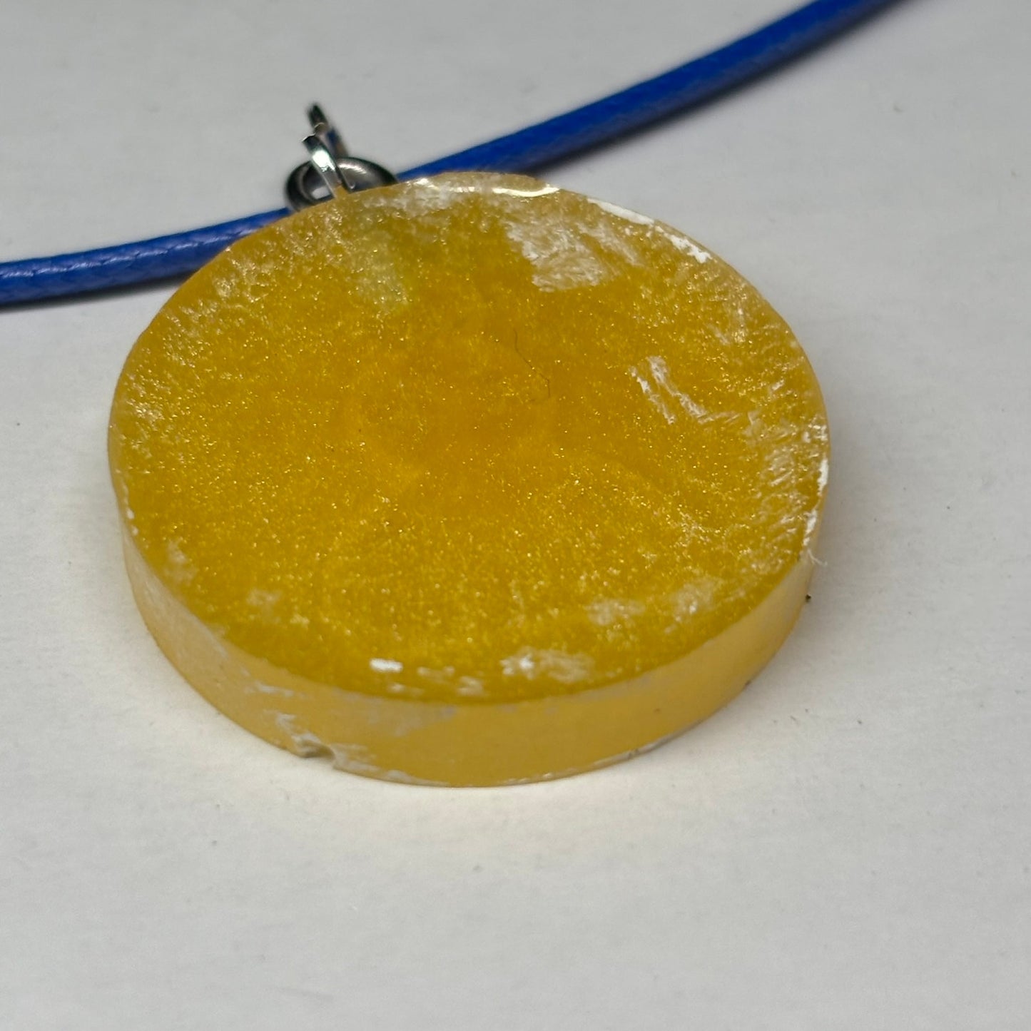 Yellow Pawn - Handmade Resin Chess Necklace