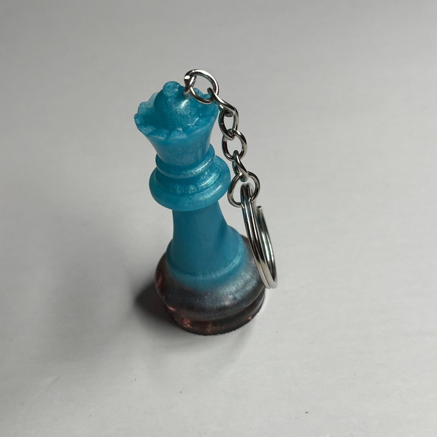 Blue Sparkle Queen - Handmade Resin Keychain
