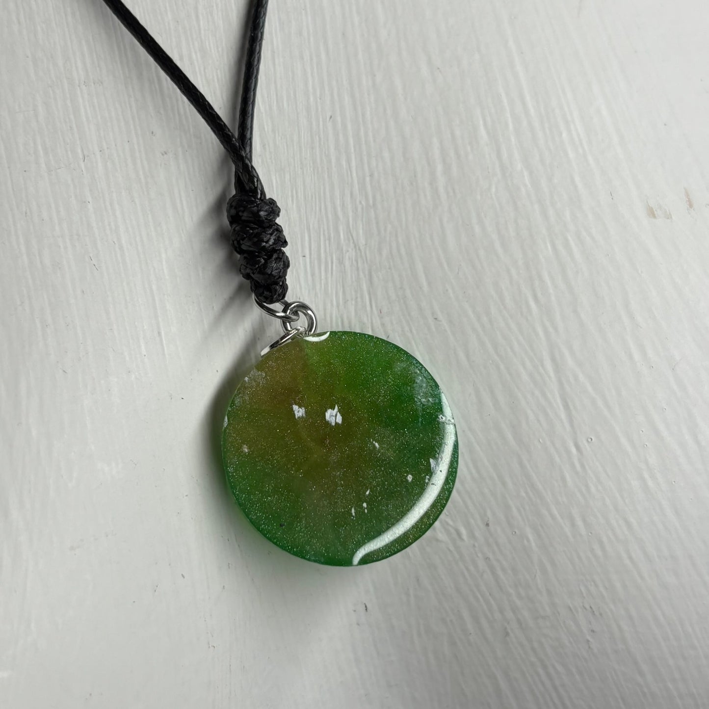 Green Pawn - Handmade Resin Chess Necklace