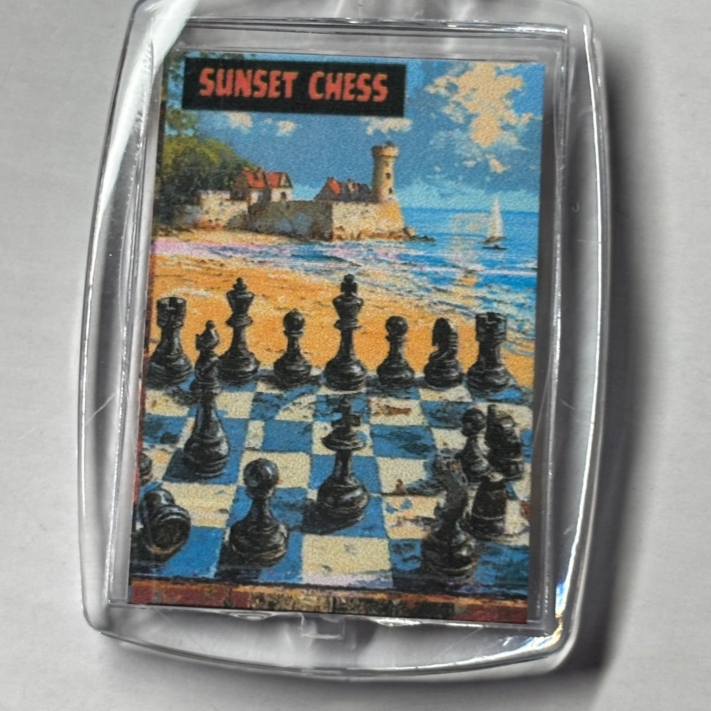 Vacation - Chess  Photo Keychain