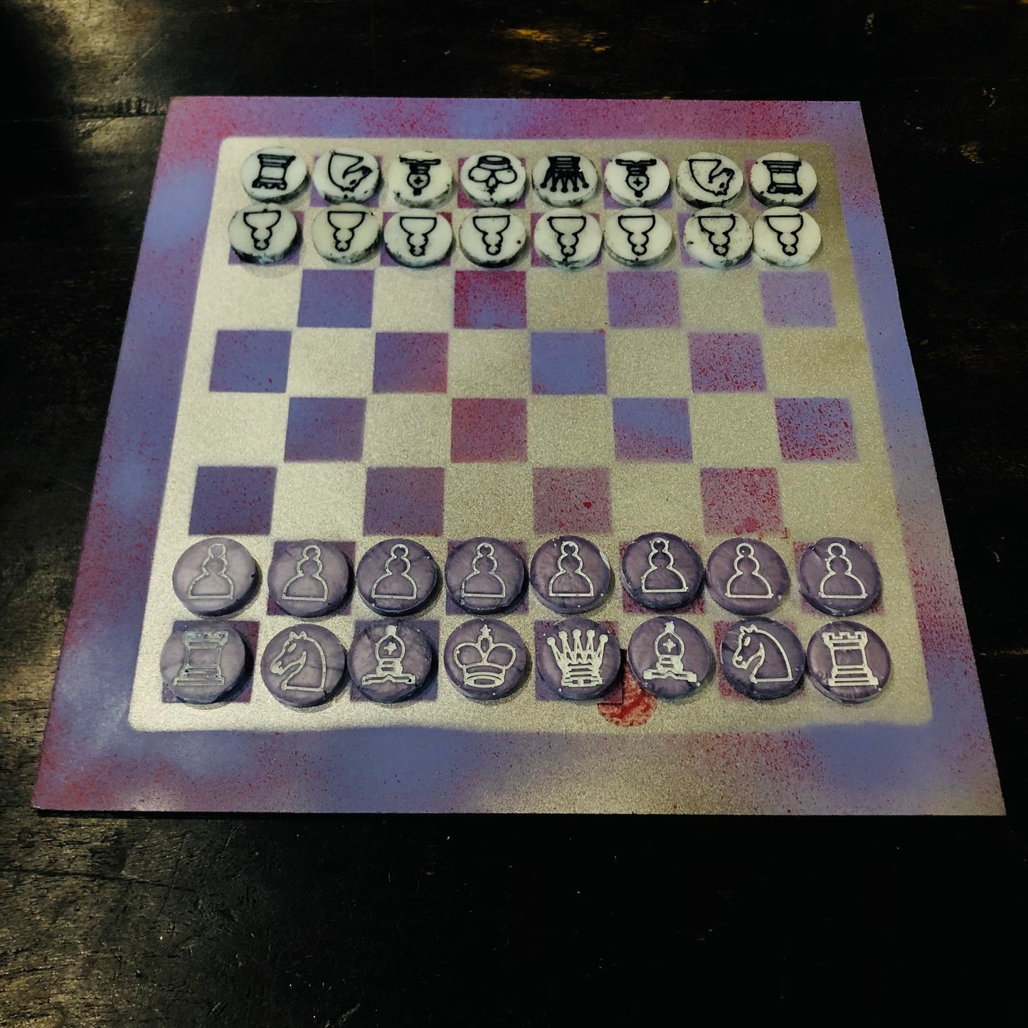Slush Purple - Painted Chess Set