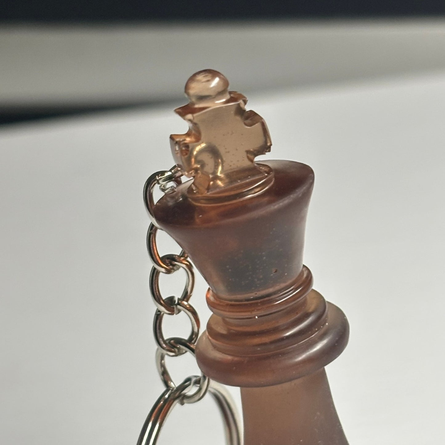 Coffee Brown King - Handmade Resin Keychain