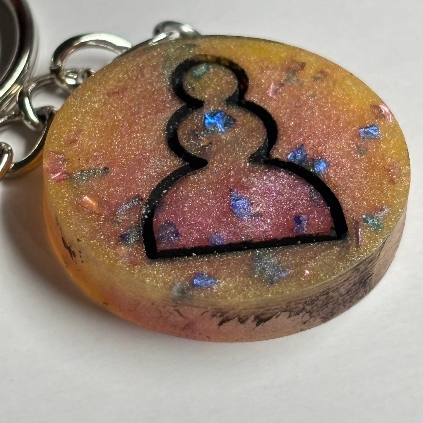 Royal Mix Pawn - Handmade Resin Keychain
