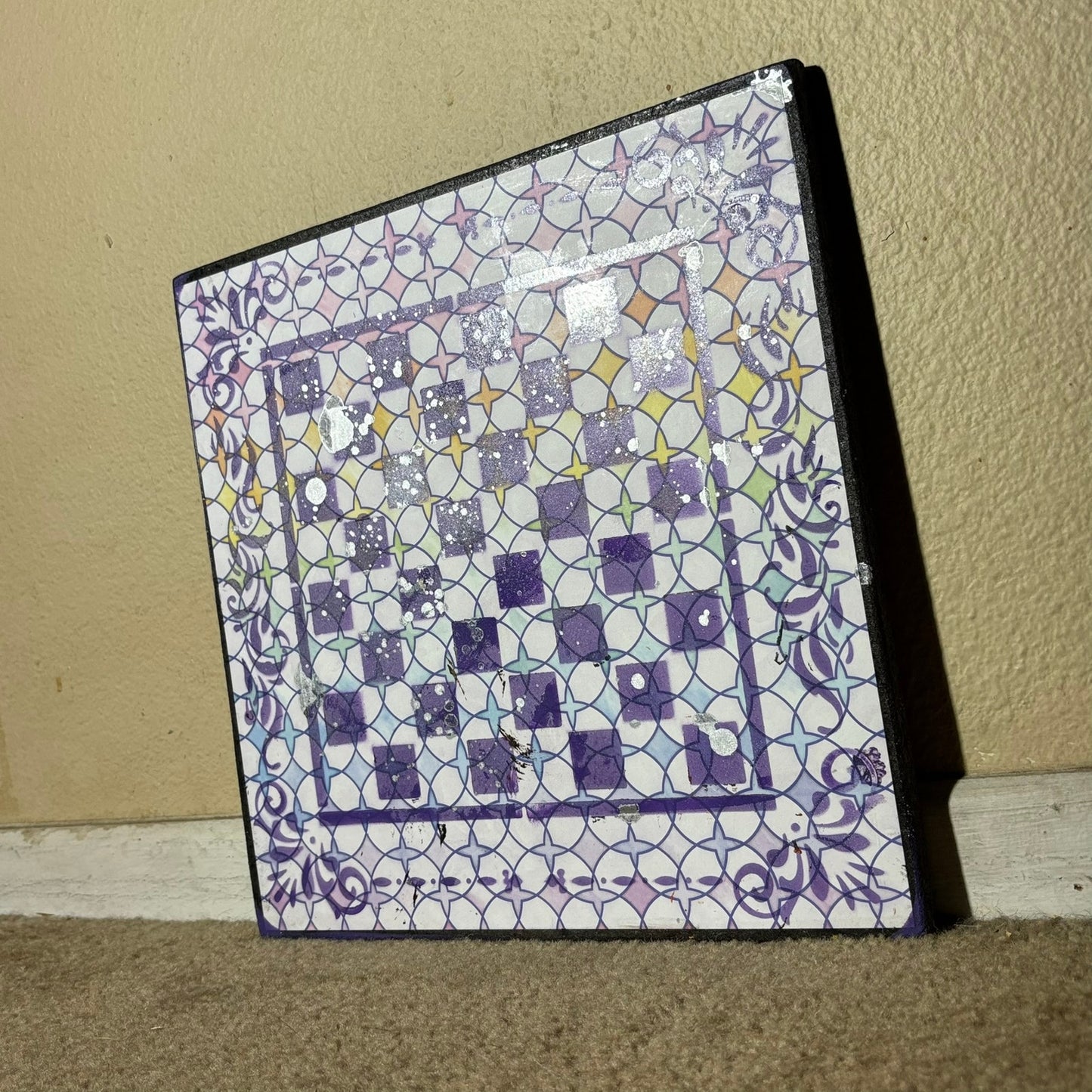 Starlight Purple - Scrapbook Chess Board