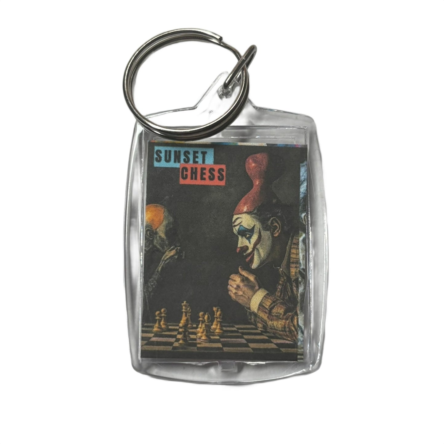 Clown Man - Chess  Photo Keychain