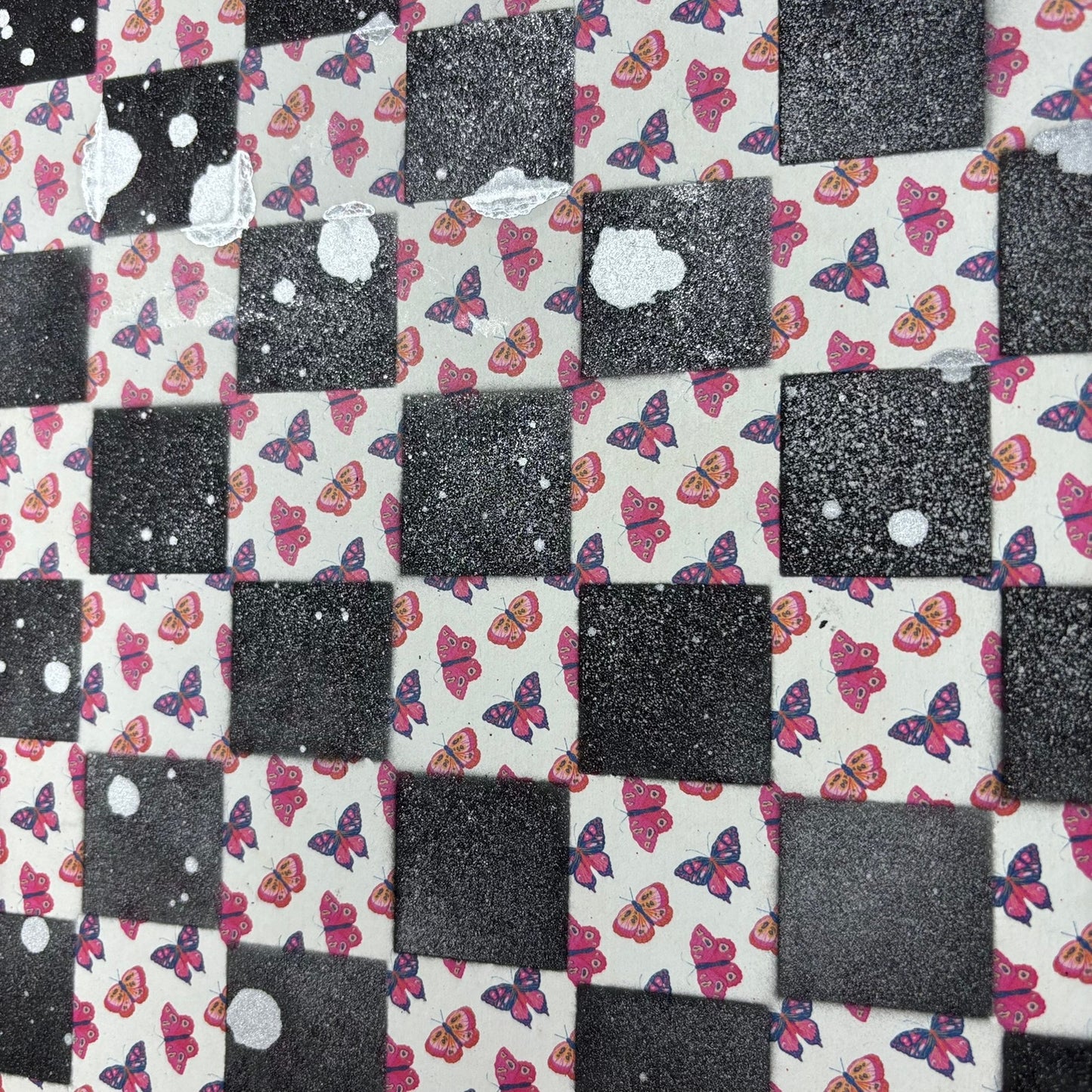 Simple Butterflies - Scrapbook Chess Board