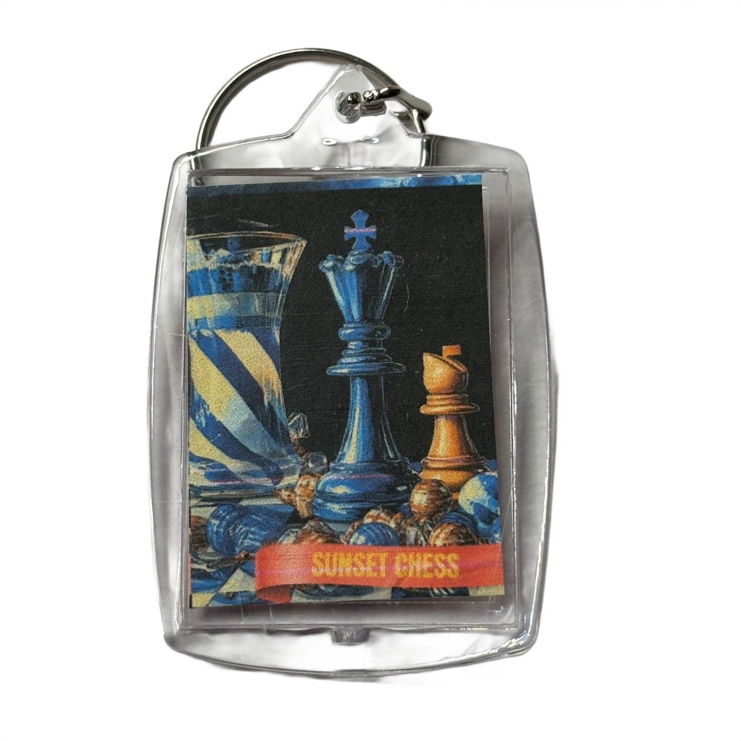 Blue Chess - Chess  Photo Keychain