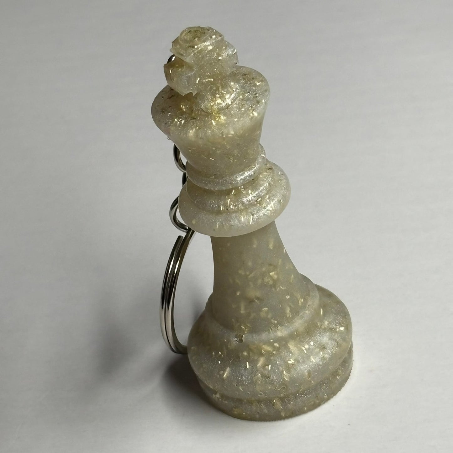 Crystal White - Handmade Resin Keychain