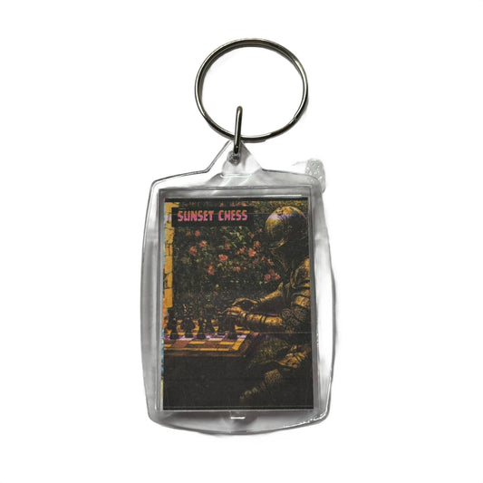 Peaceful Knight - Chess  Photo Keychain