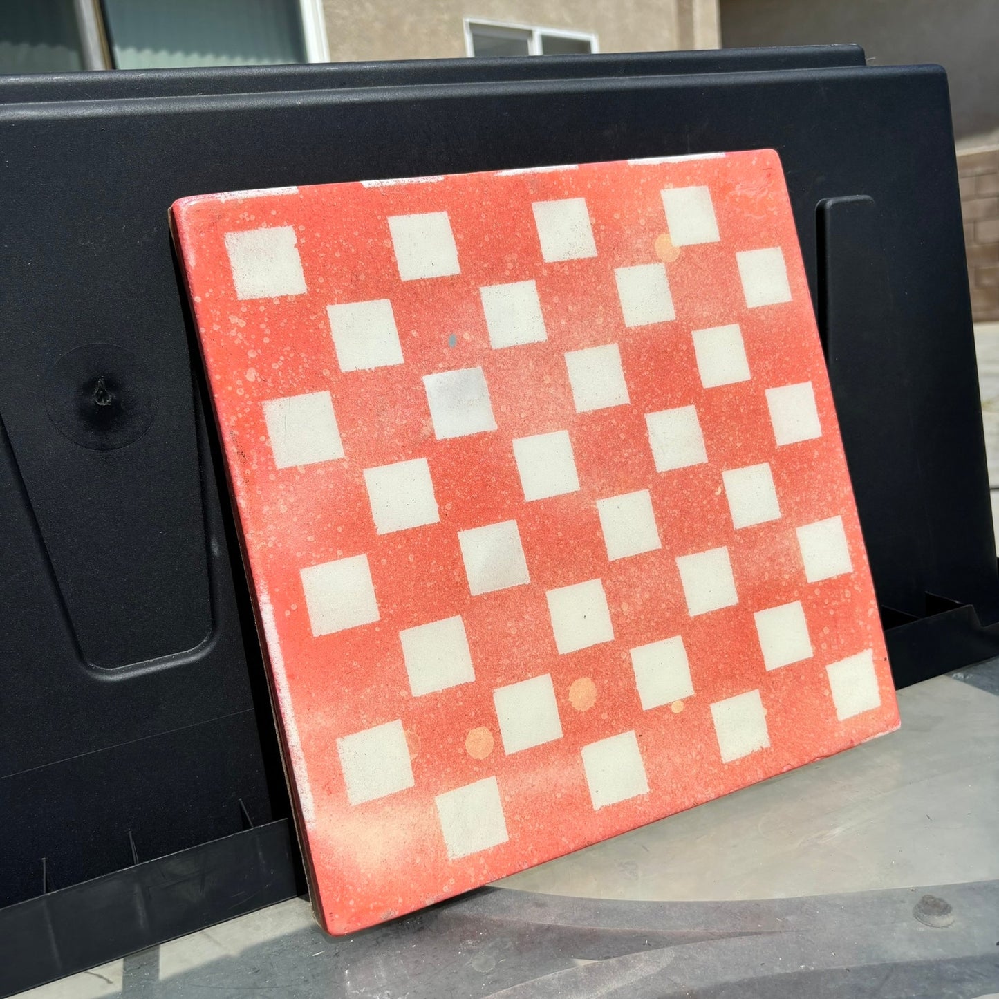 Peach Pink - Resin Coated Chess Board