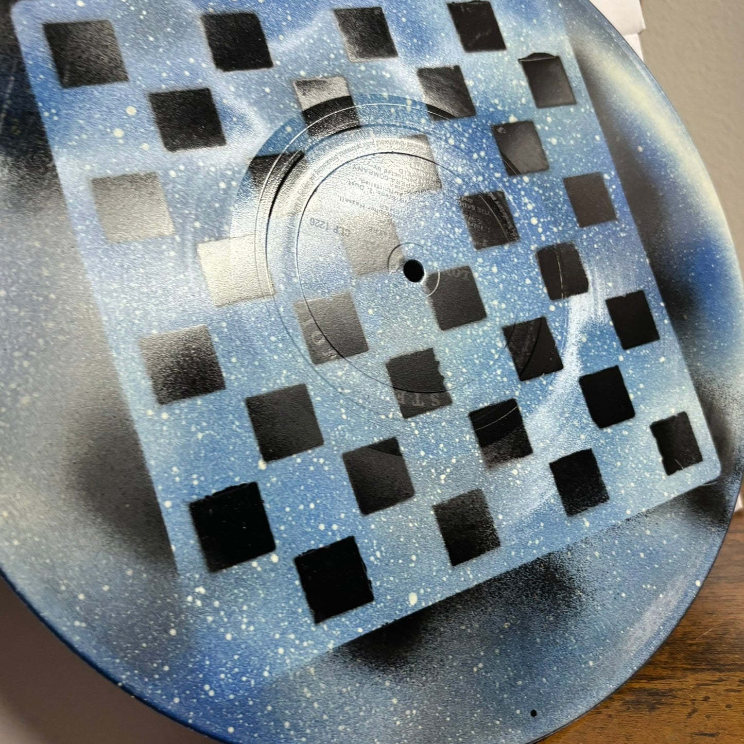 Galaxy Blue - Vinyl Chess Board