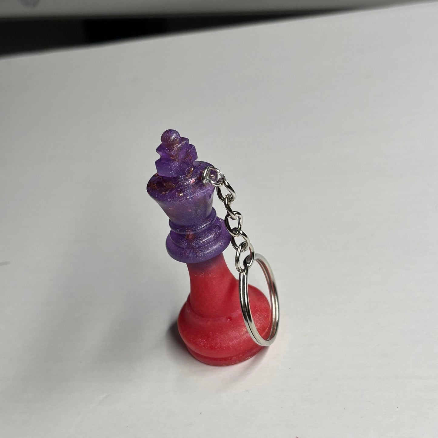 Purple/Red King - Handmade Resin Keychain