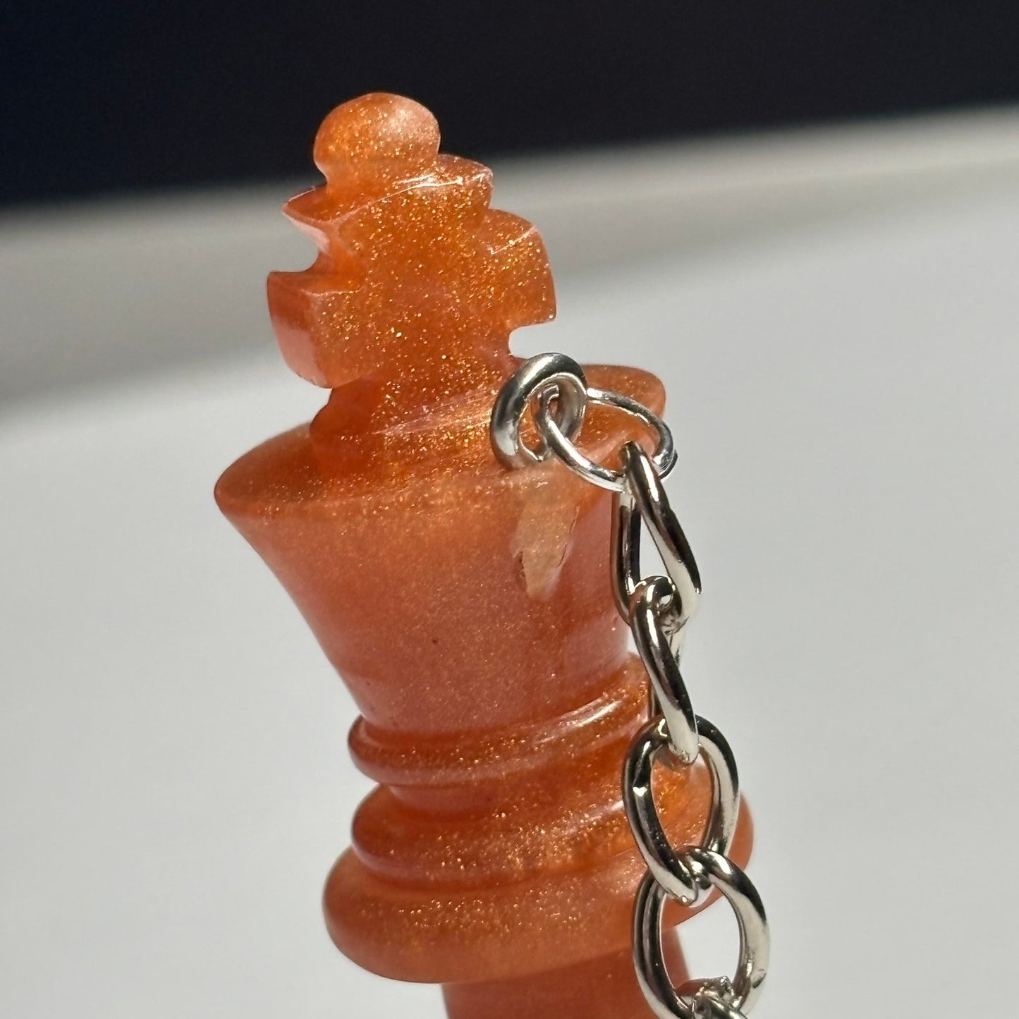 Bronze/Orange King - Handmade Resin Keychain