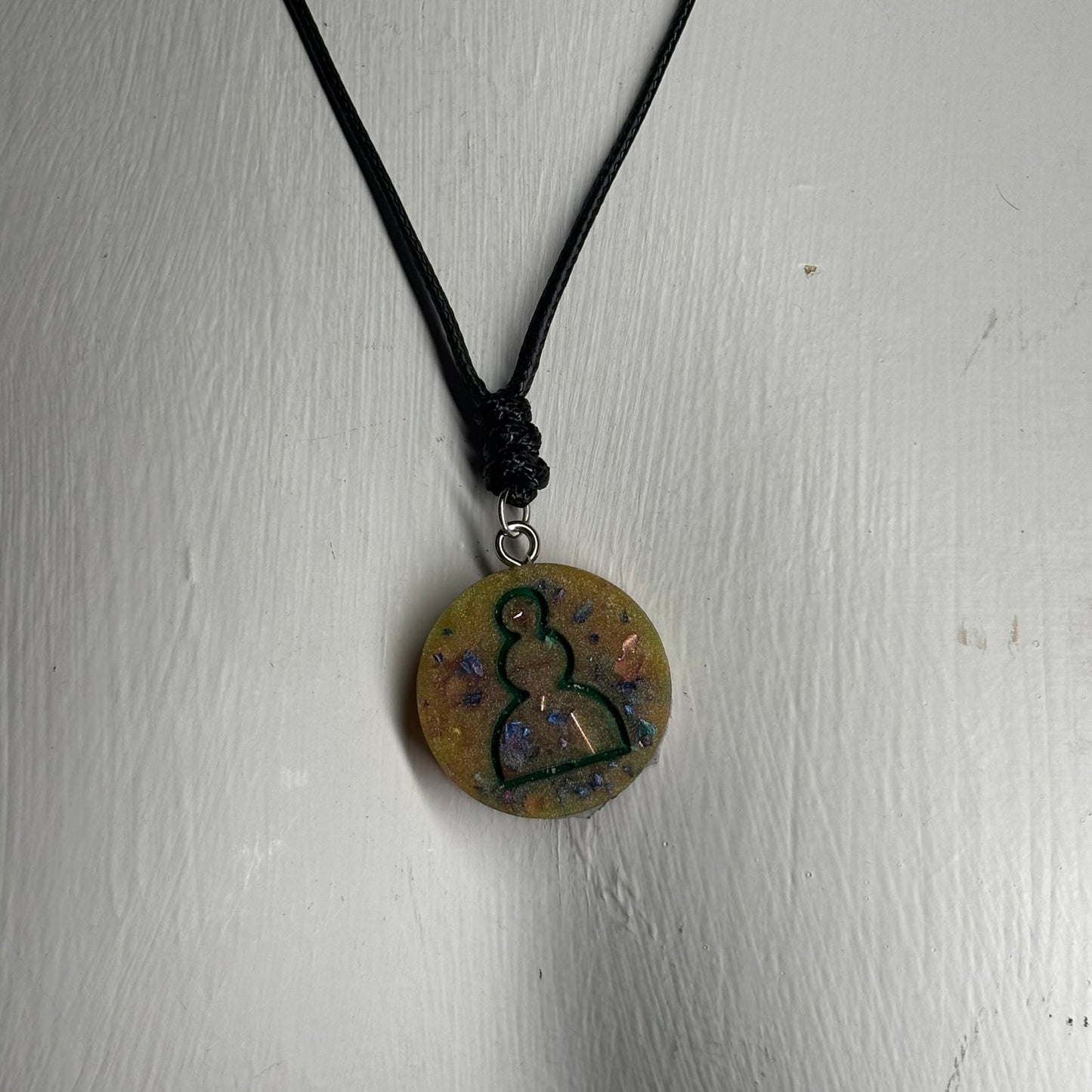 Royal Pawn - Handmade Resin Chess Necklace