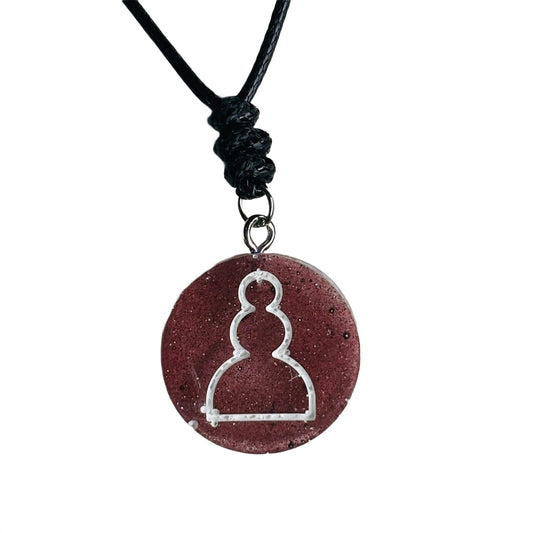 Bronze Pawn - Handmade Resin Chess Necklace