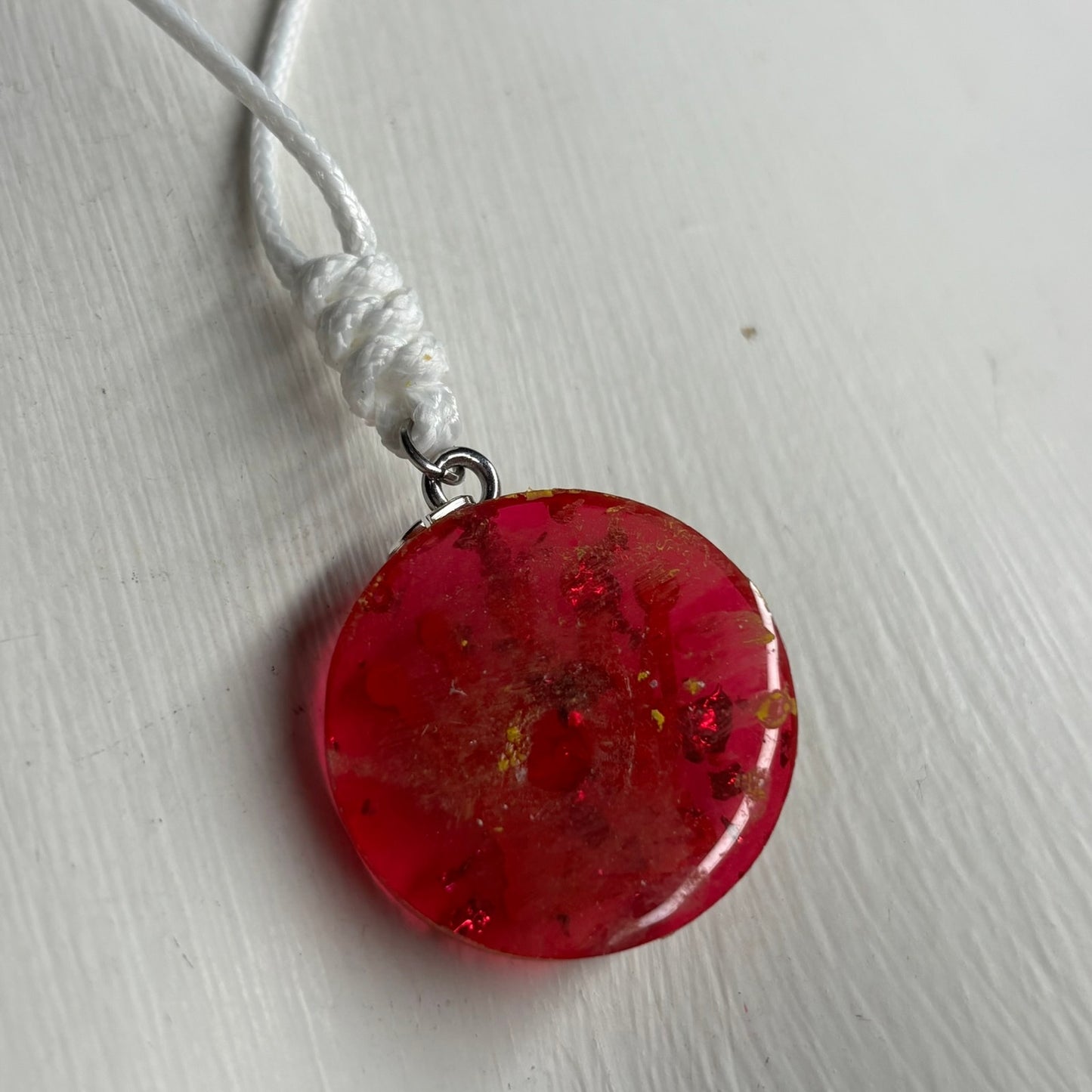 Red Queen - Handmade Resin Chess Necklace