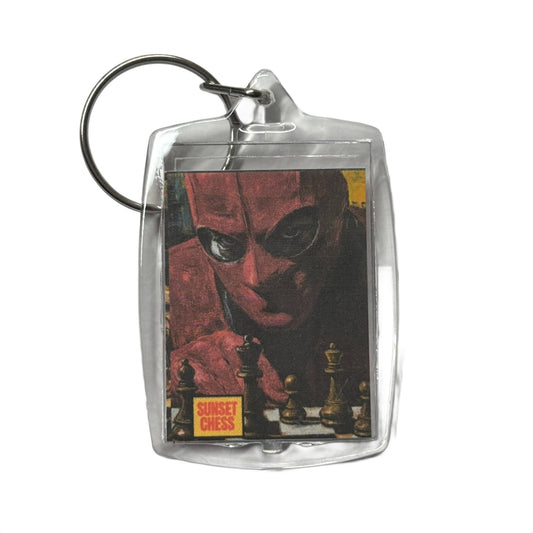 Red Mask - Chess  Photo Keychain
