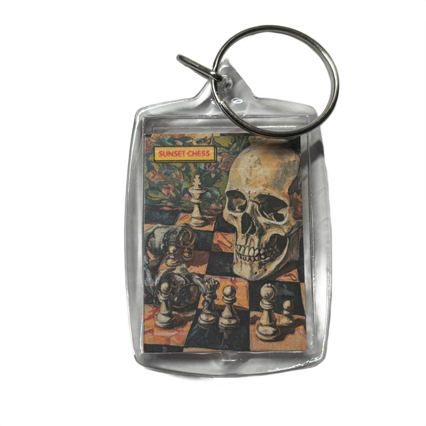 Skulls Game - Chess  Photo Keychain