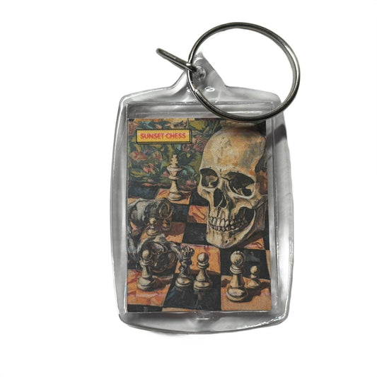 Skulls Game - Chess  Photo Keychain