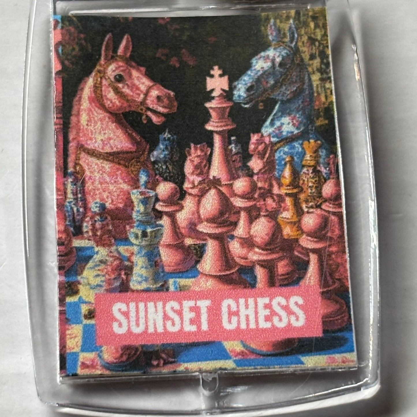 Pink Class - Chess  Photo Keychain