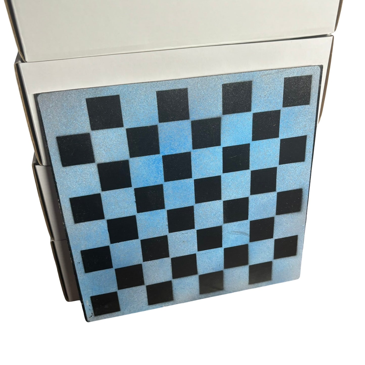 Blue Sky - Painted Chess Board