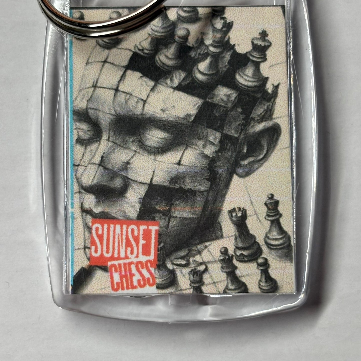 Pressed Head - Chess  Photo Keychain