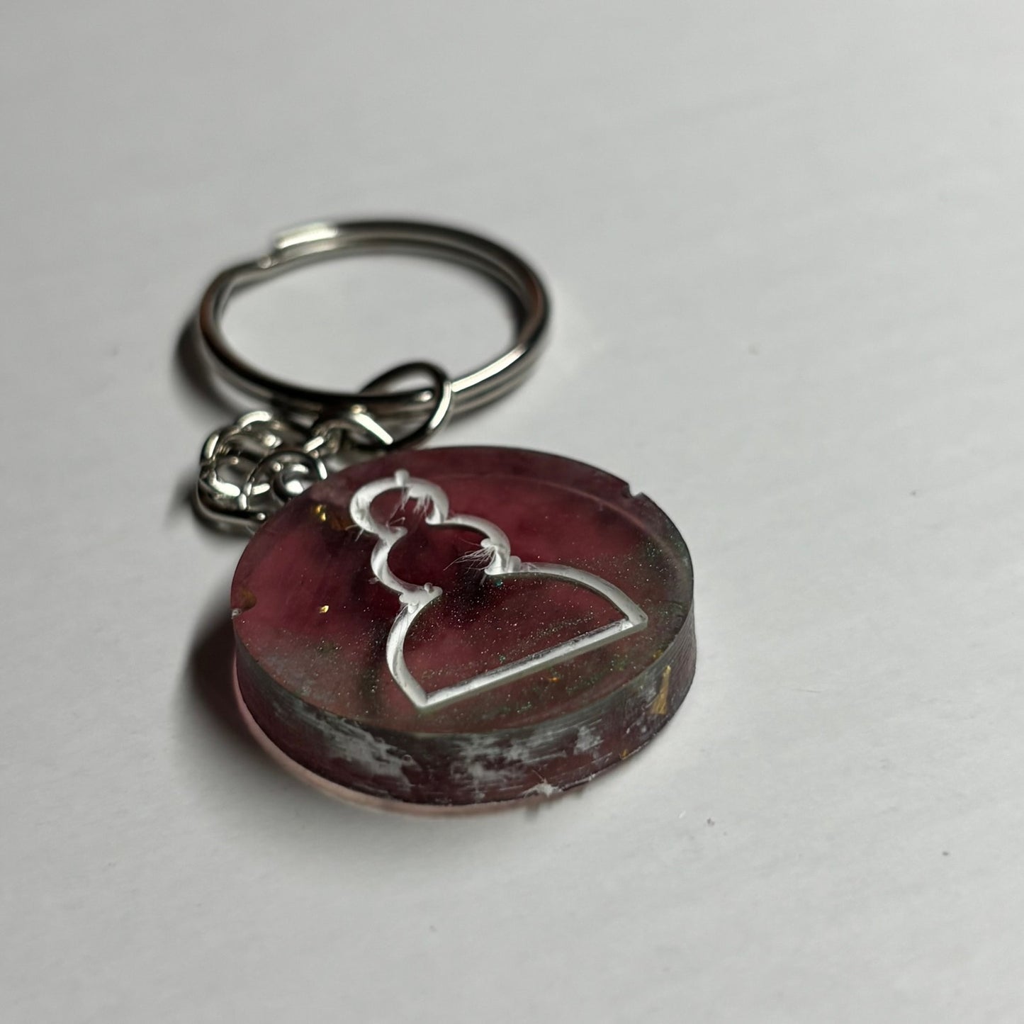 Violet Red - Handmade Resin Keychain