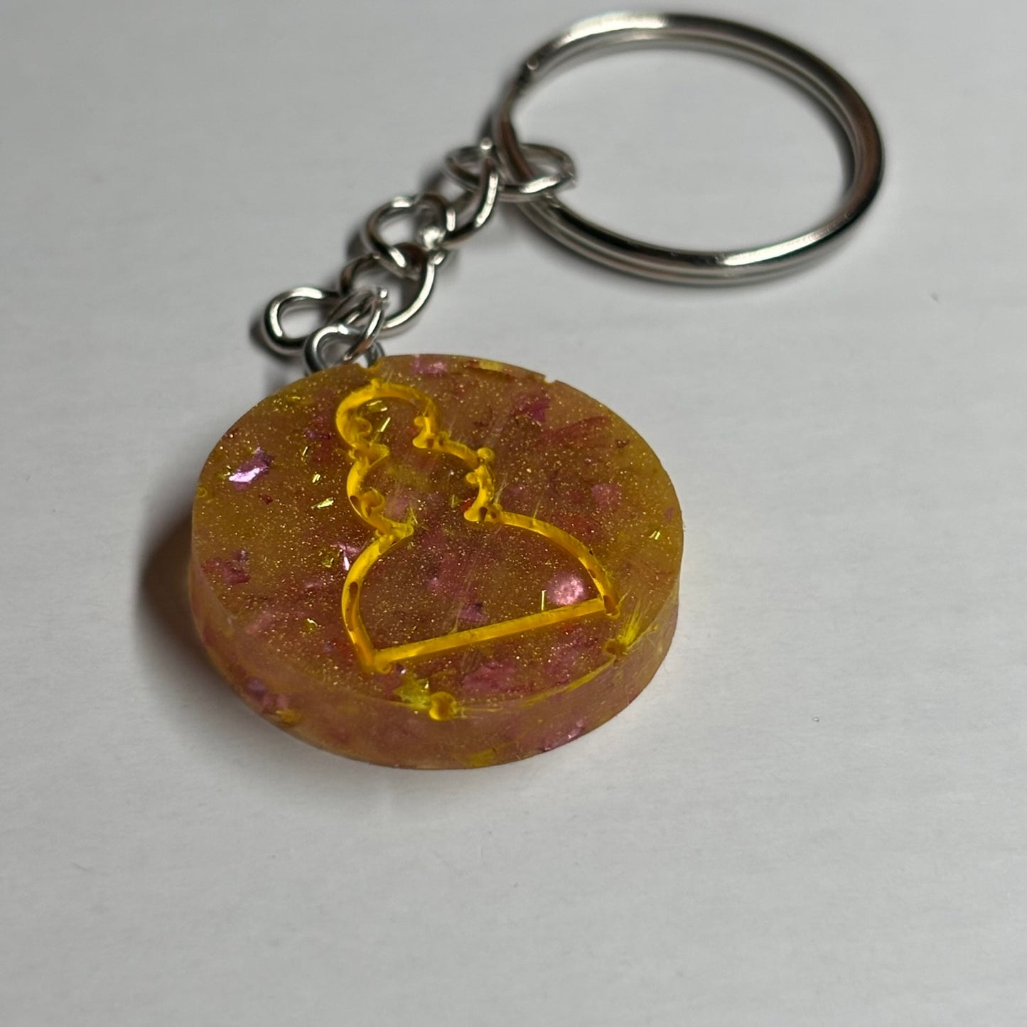 Pawns Yellow Royal - Handmade Resin Keychain