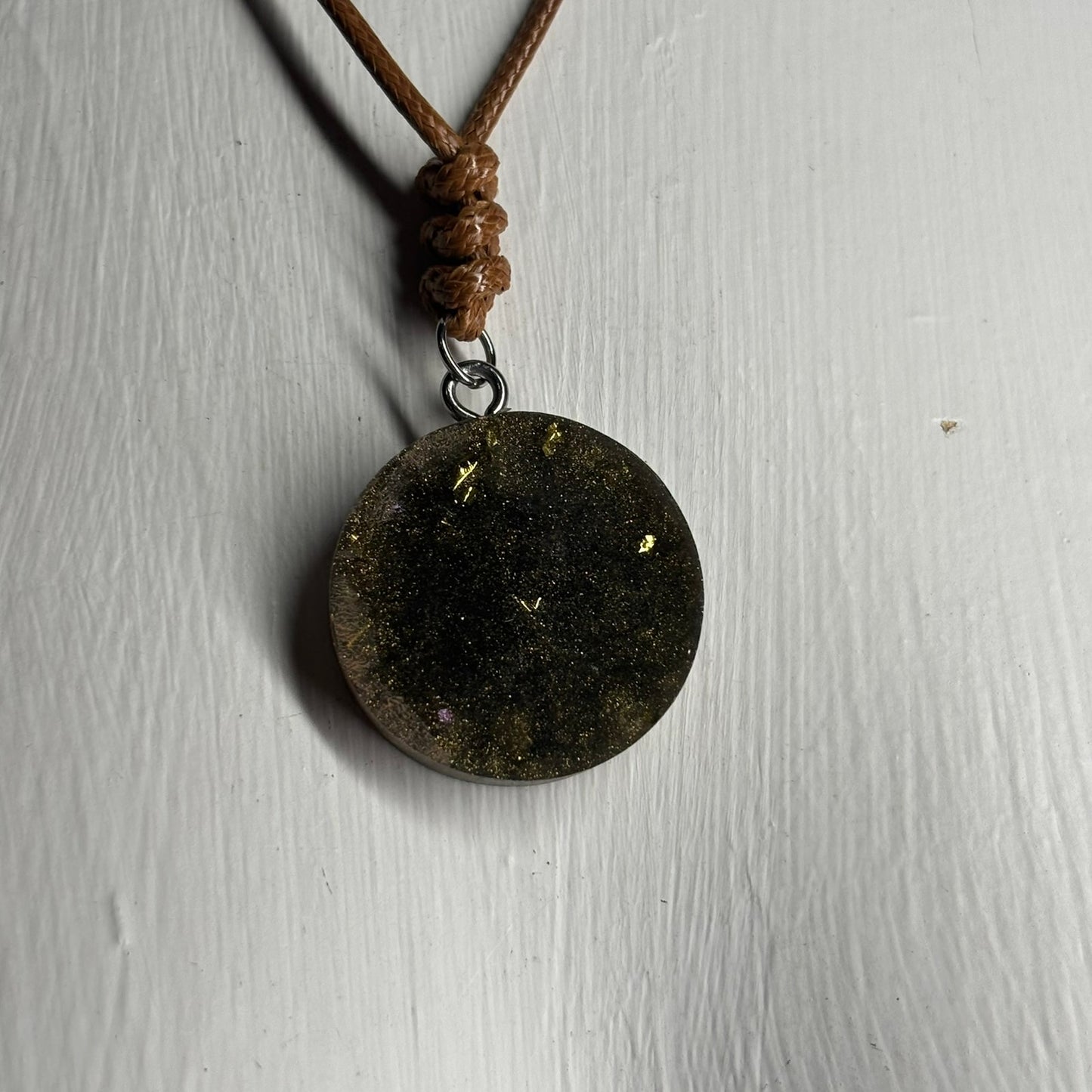 Vintage Brown Pawn - Handmade Resin Chess Necklace