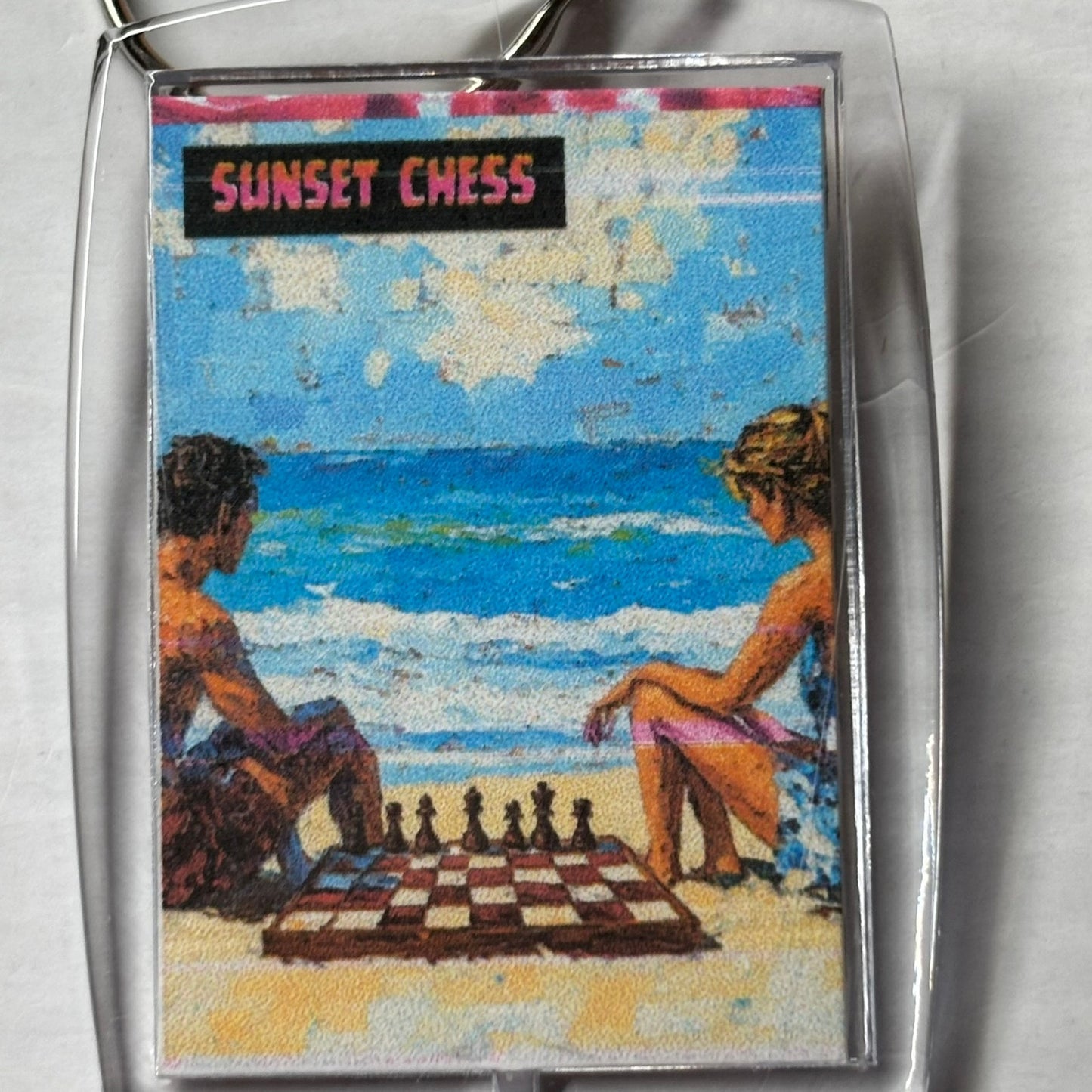 On The Beach - Chess  Photo Keychain
