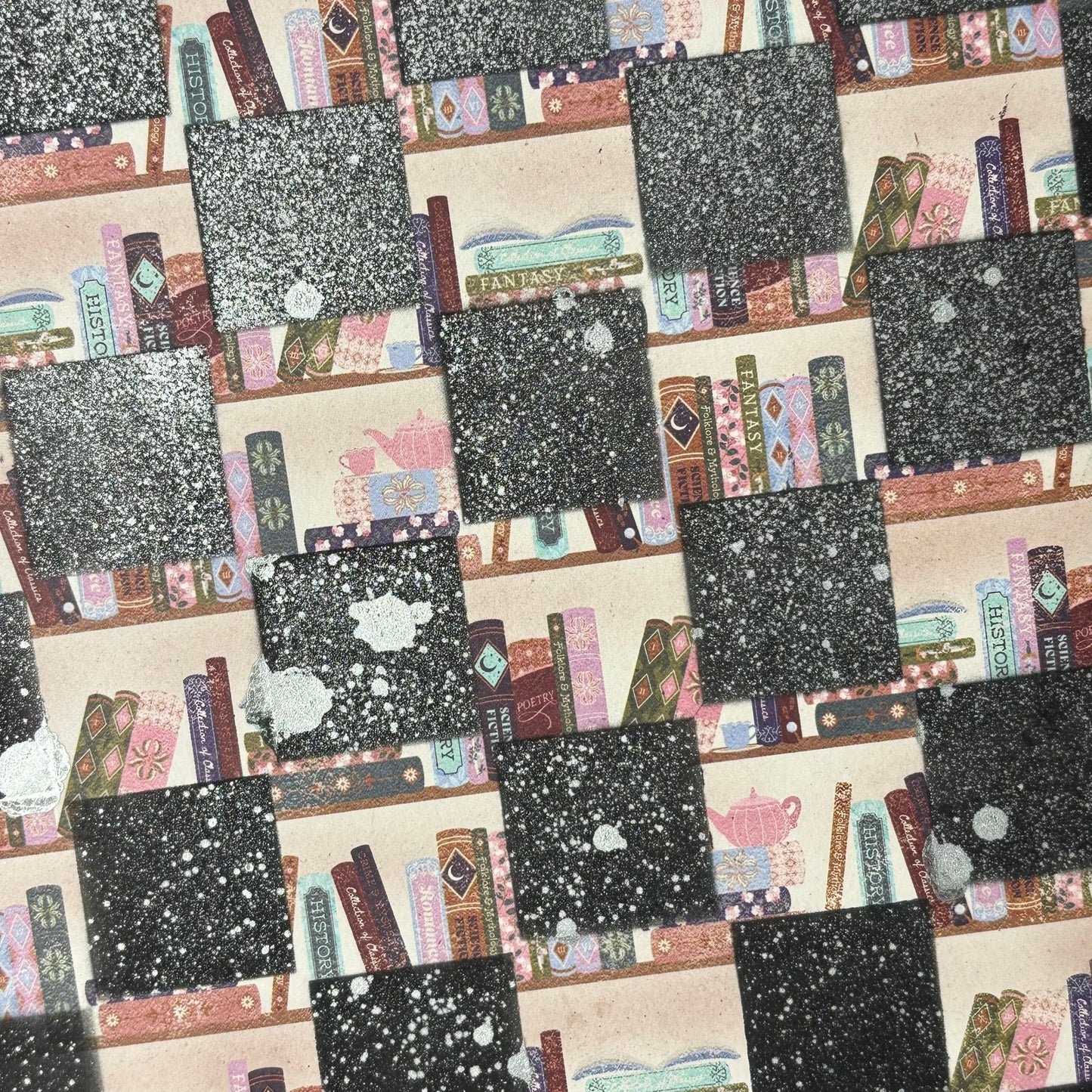 Vintage Library - Scrapbook Chess Board