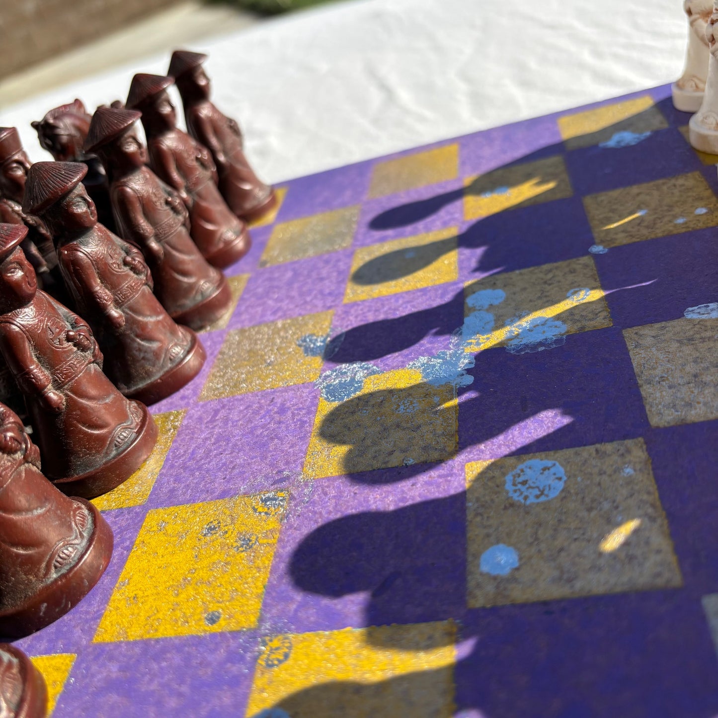 Purple & Yellow - Chinese Edition Chess Set