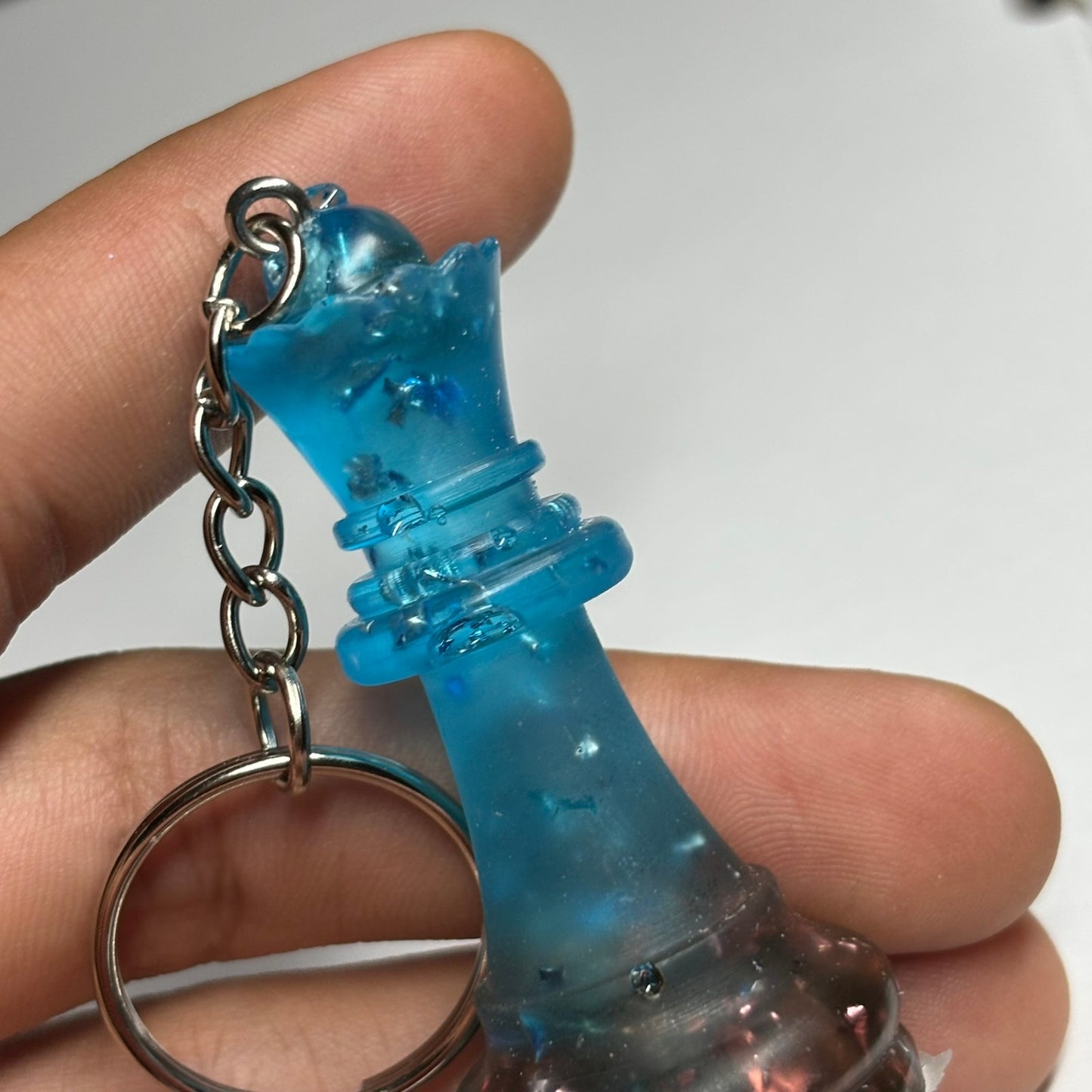 Blue Ocean Queen - Handmade Resin Keychain