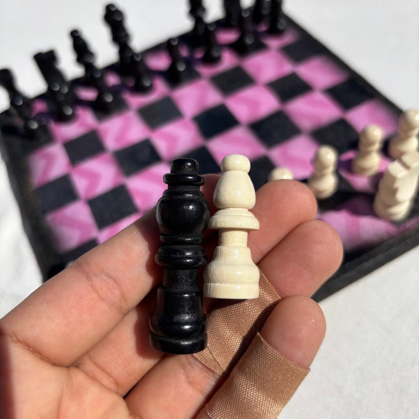 Pink Design - Scrapbook Chess Set