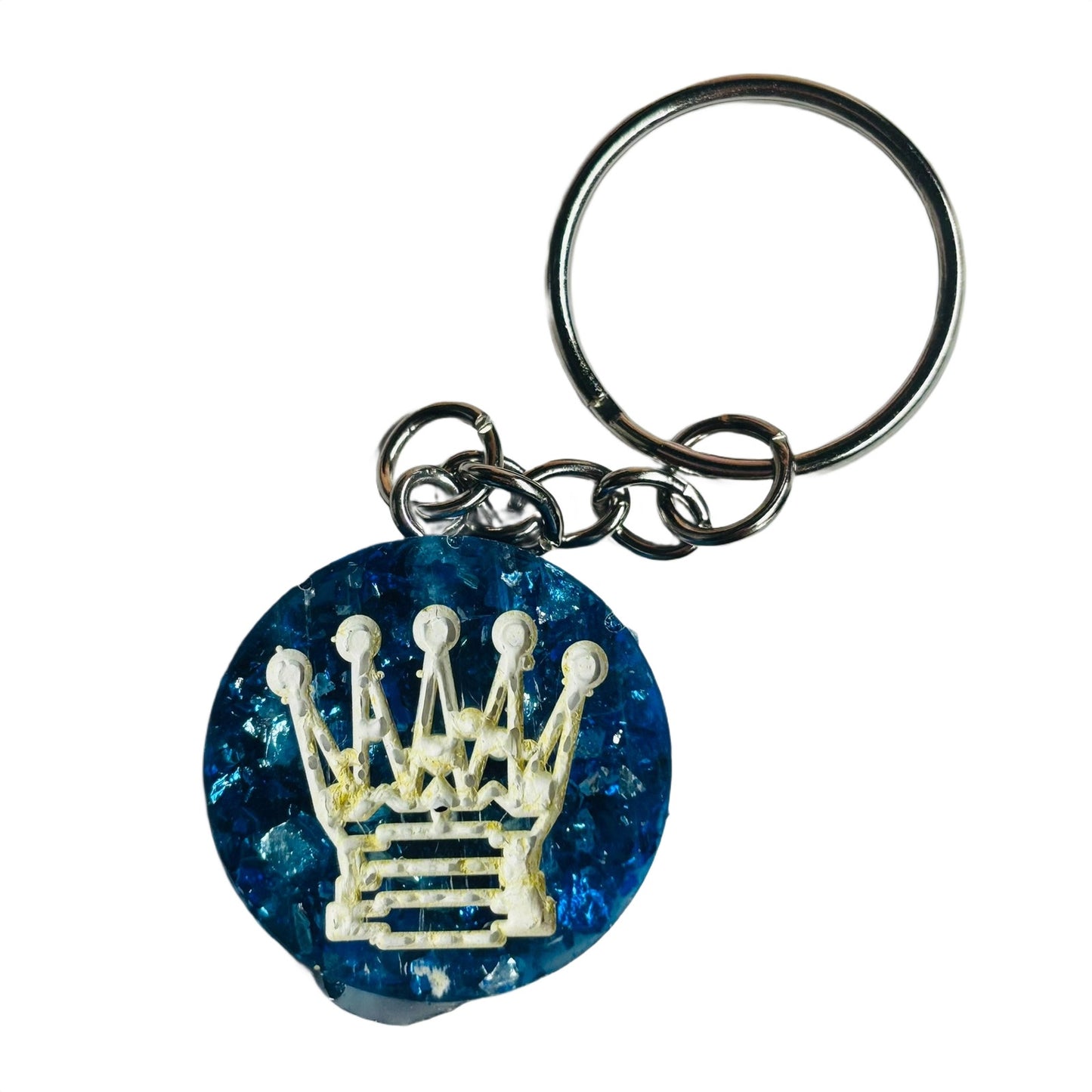 Sparkle Blue Queen - Handmade Resin Keychain