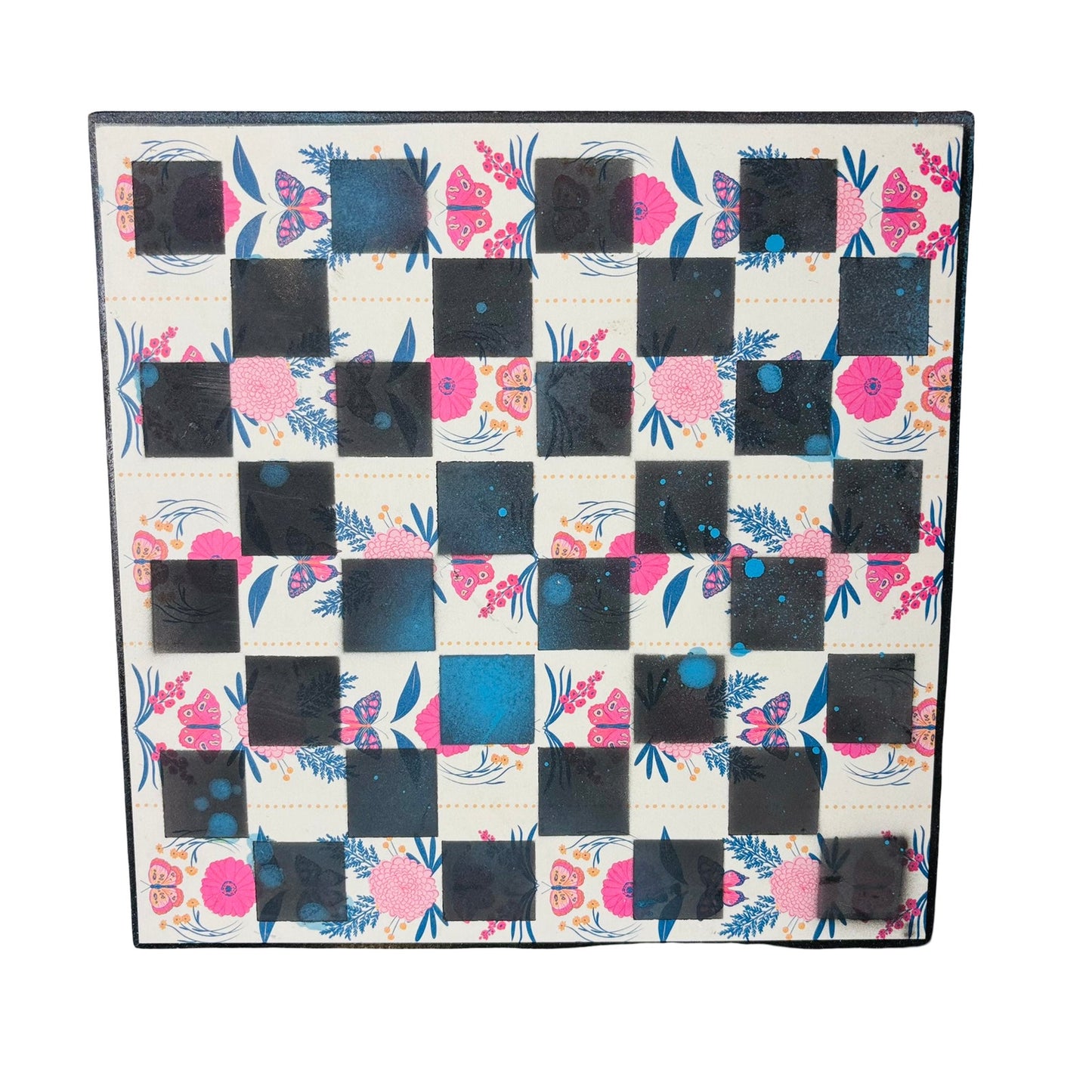 Vintage White Backdrop - Scrapbook Chess Board