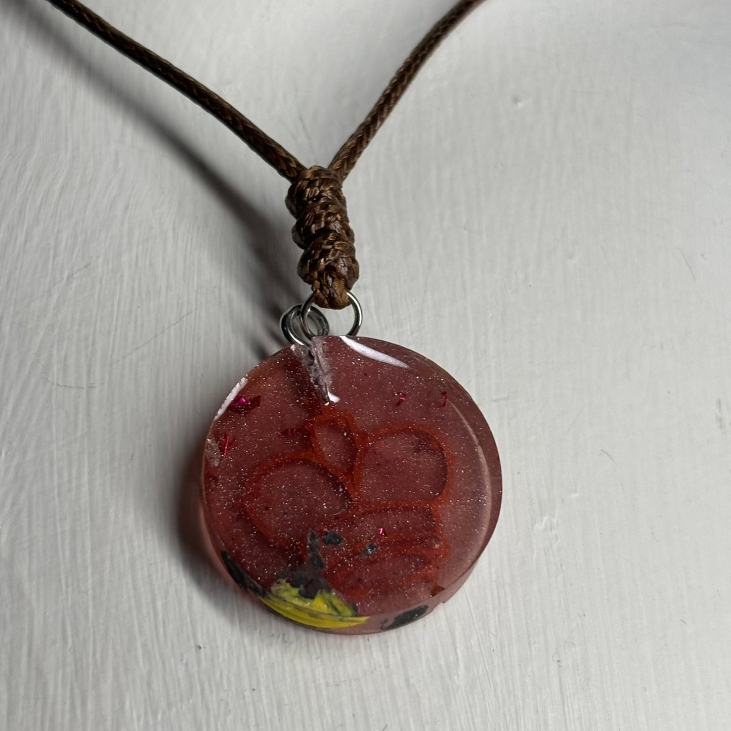 Vortex Violet King - Handmade Resin Chess Necklace