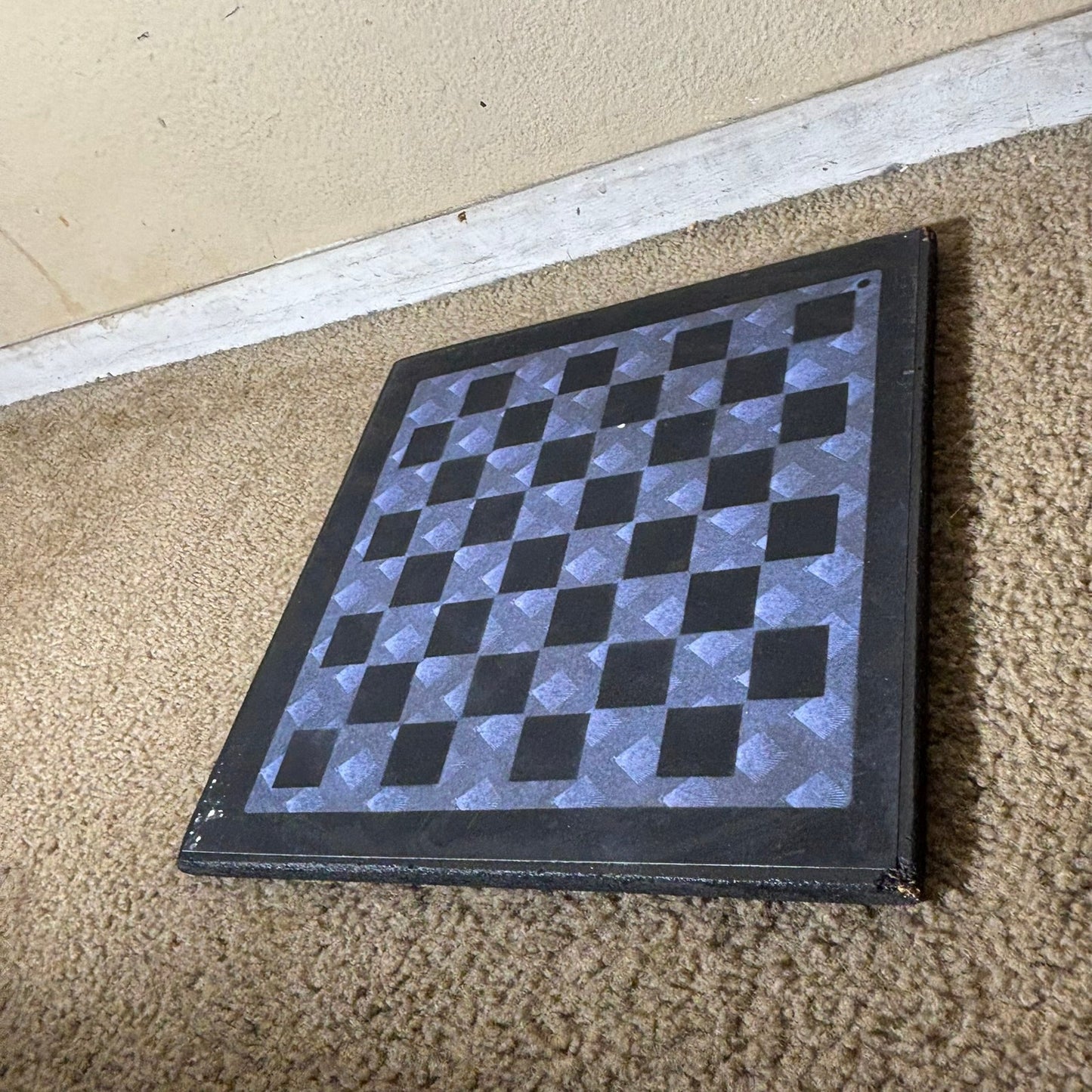 Slick Blue - Scrapbook Chess Board