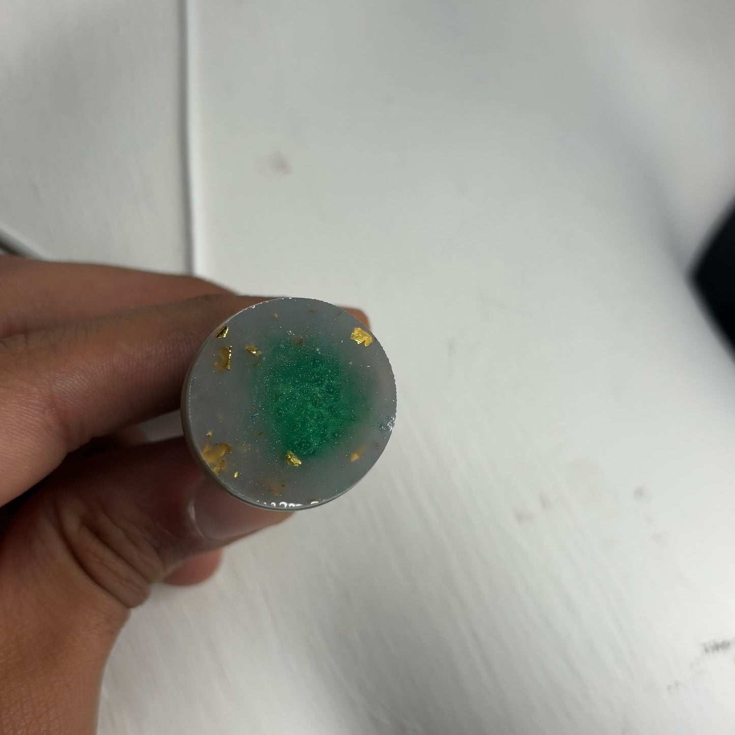 Green Queen - Handmade Resin Chess Necklace