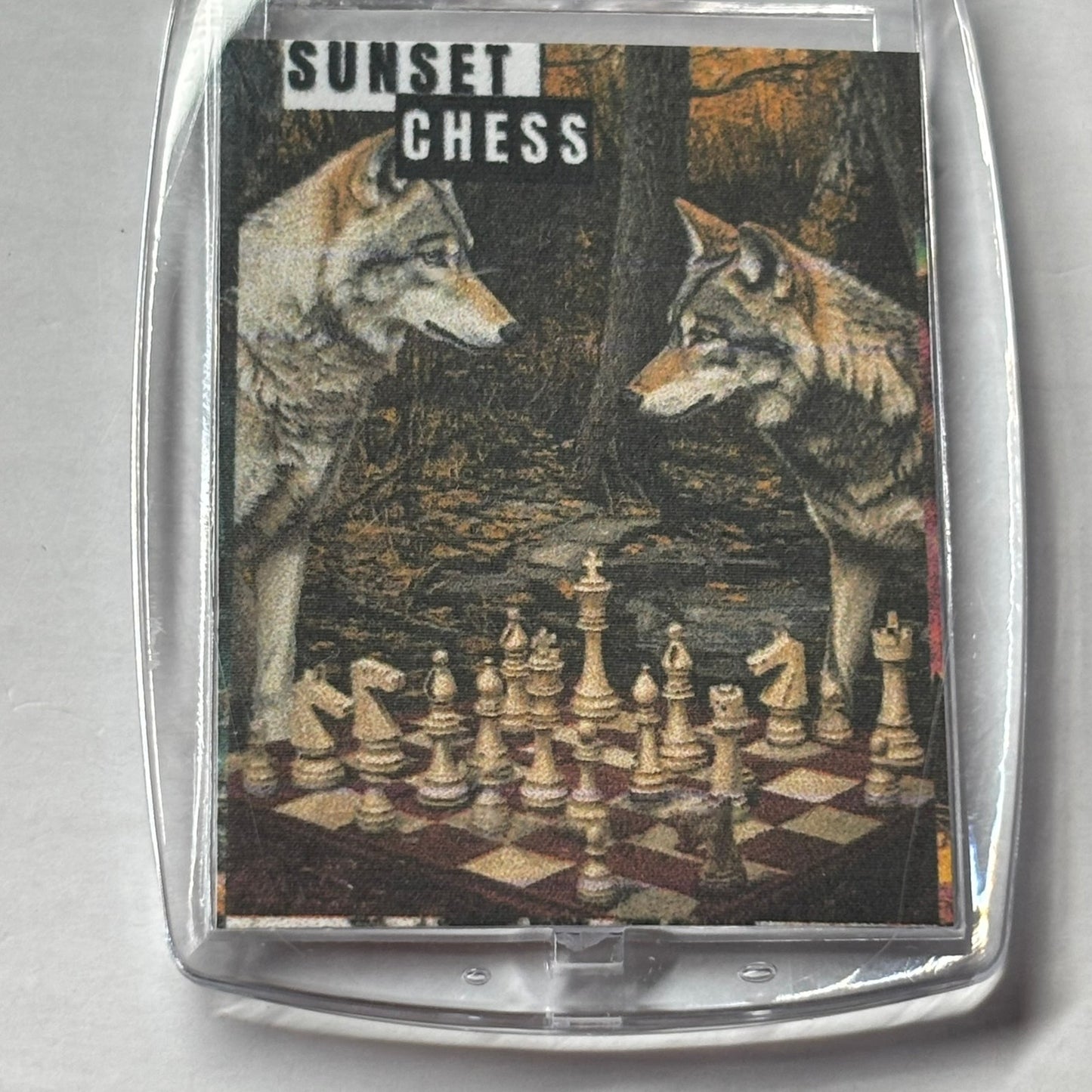 Wolves Game - Chess  Photo Keychain