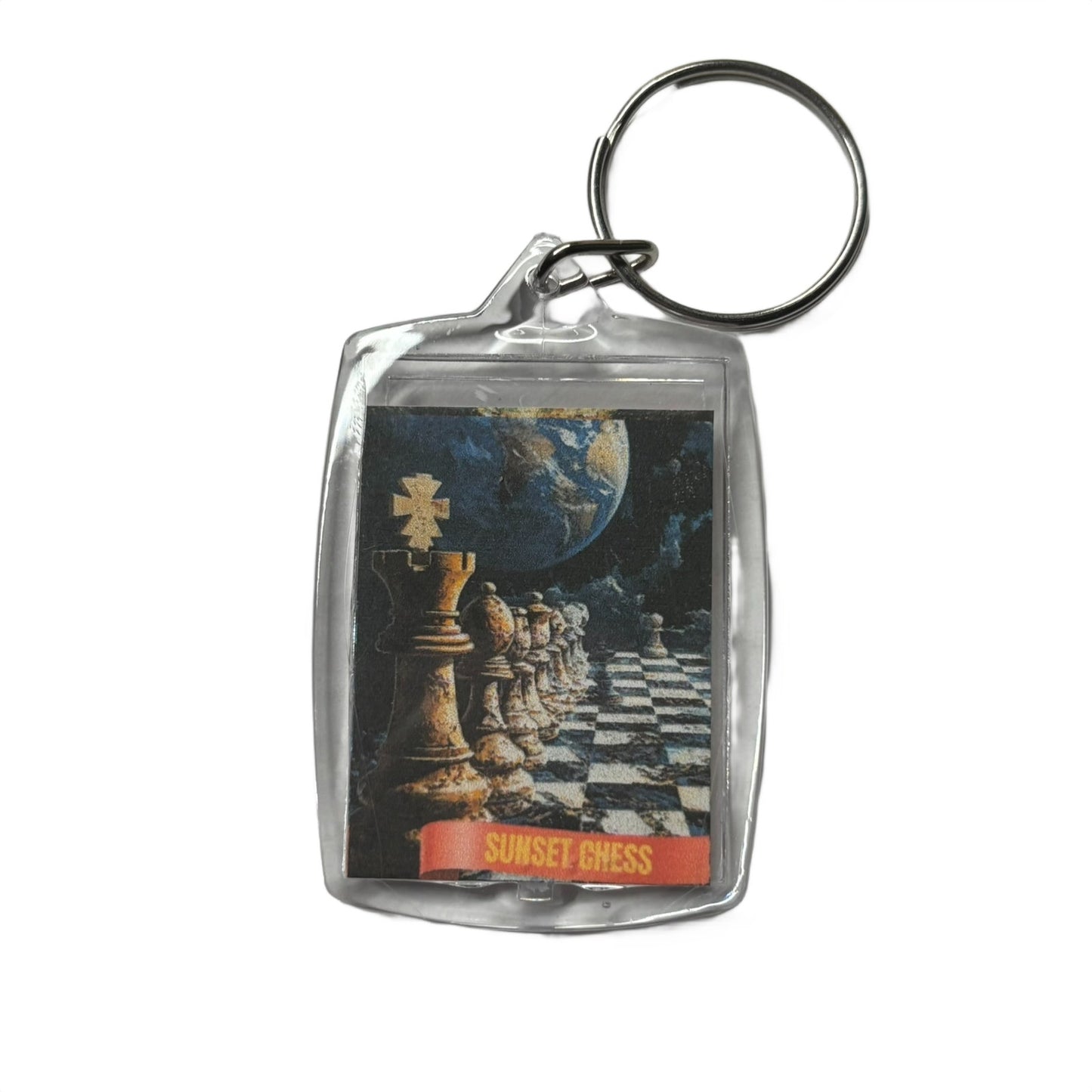 Space View - Chess  Photo Keychain