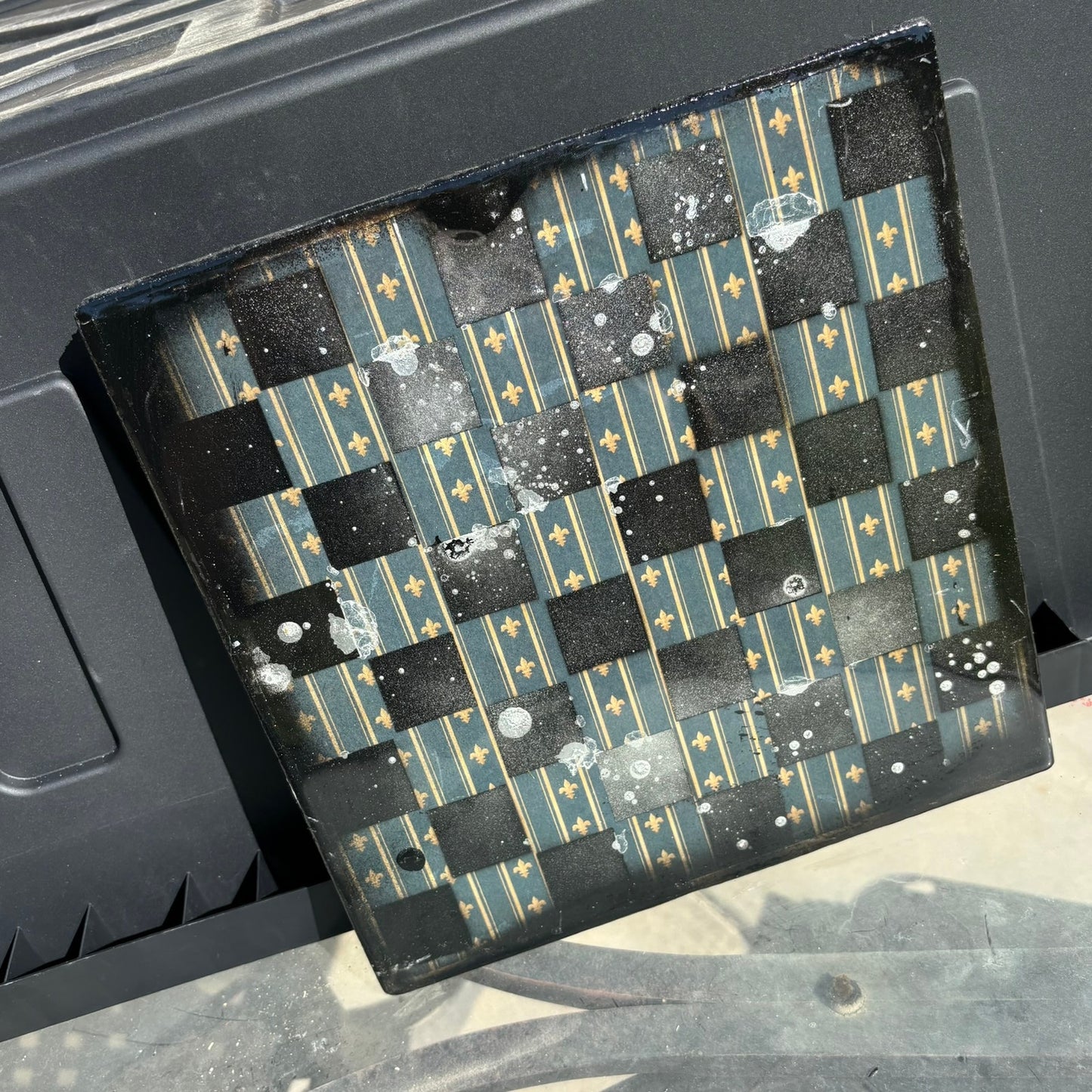 Vintage Green - Resin Coated Chess Board