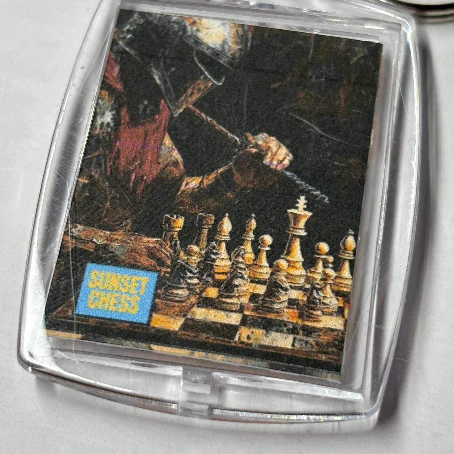 Gladiator - Sunset Chess Photo Keychain