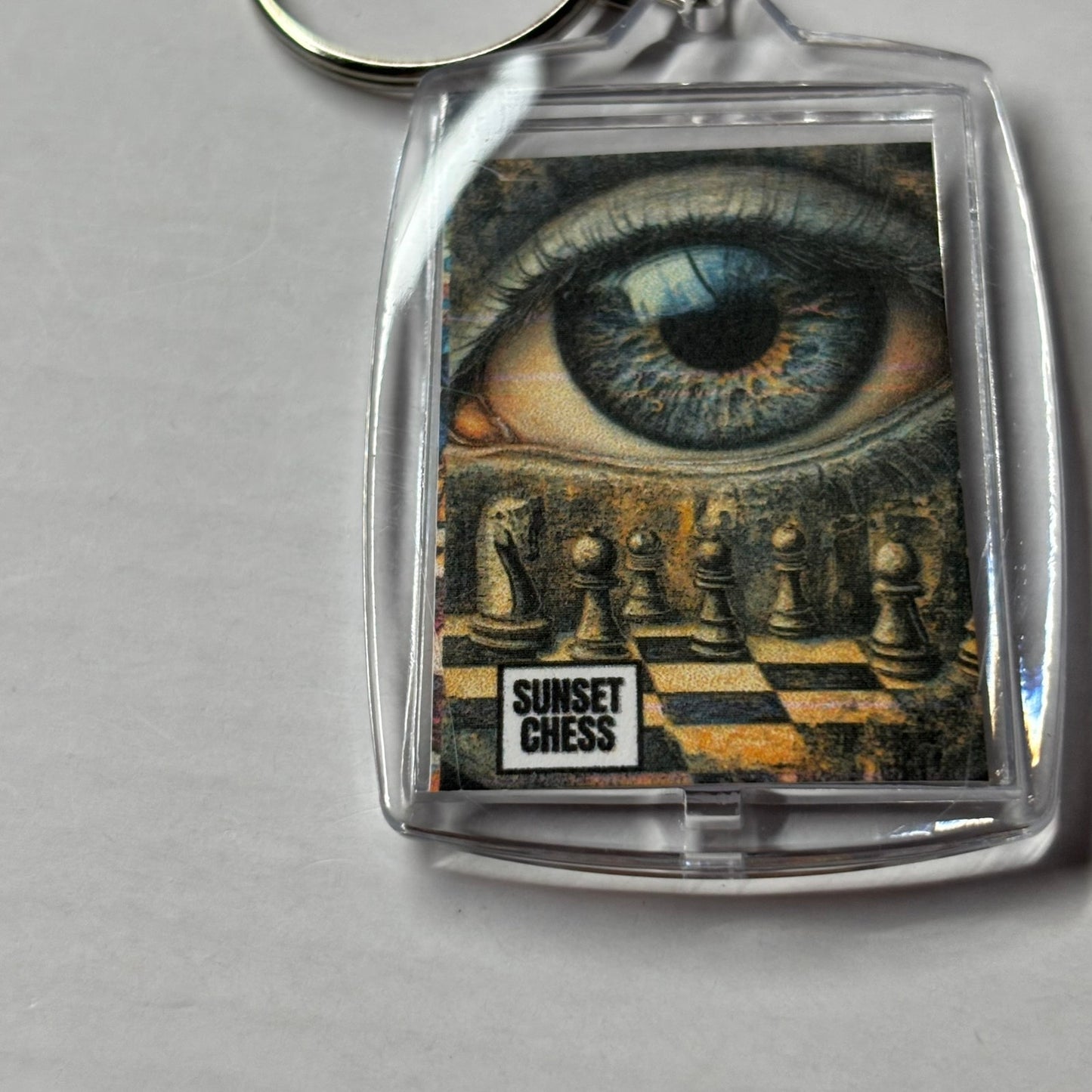 The Eye - Chess  Photo Keychain