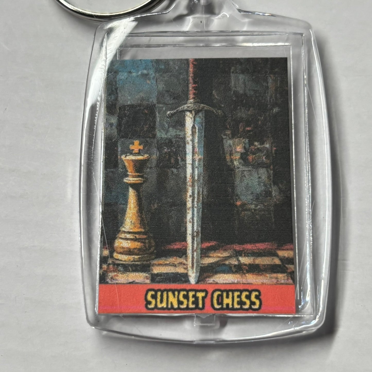 Kings Sword - Chess  Photo Keychain