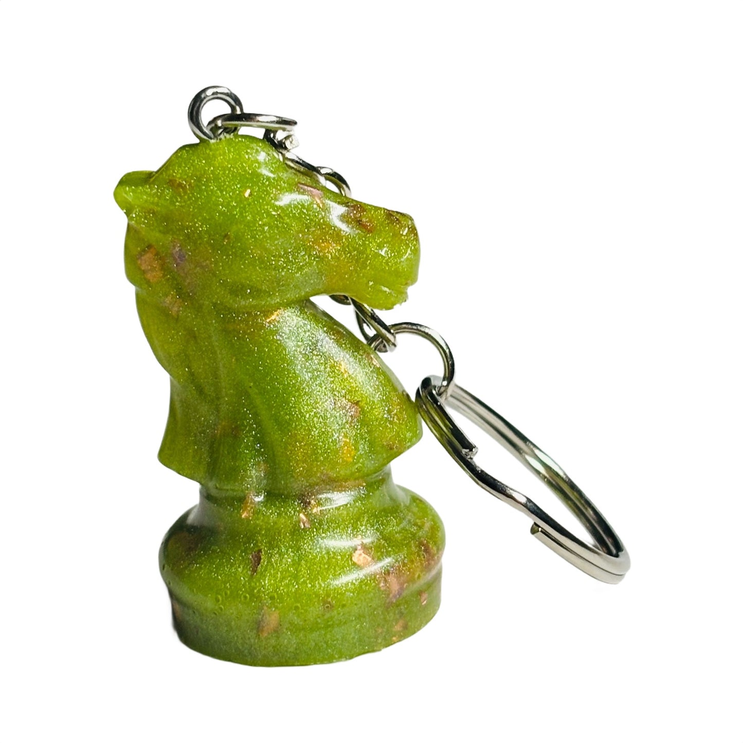 Beautiful Green Knight - Handmade Resin Keychain