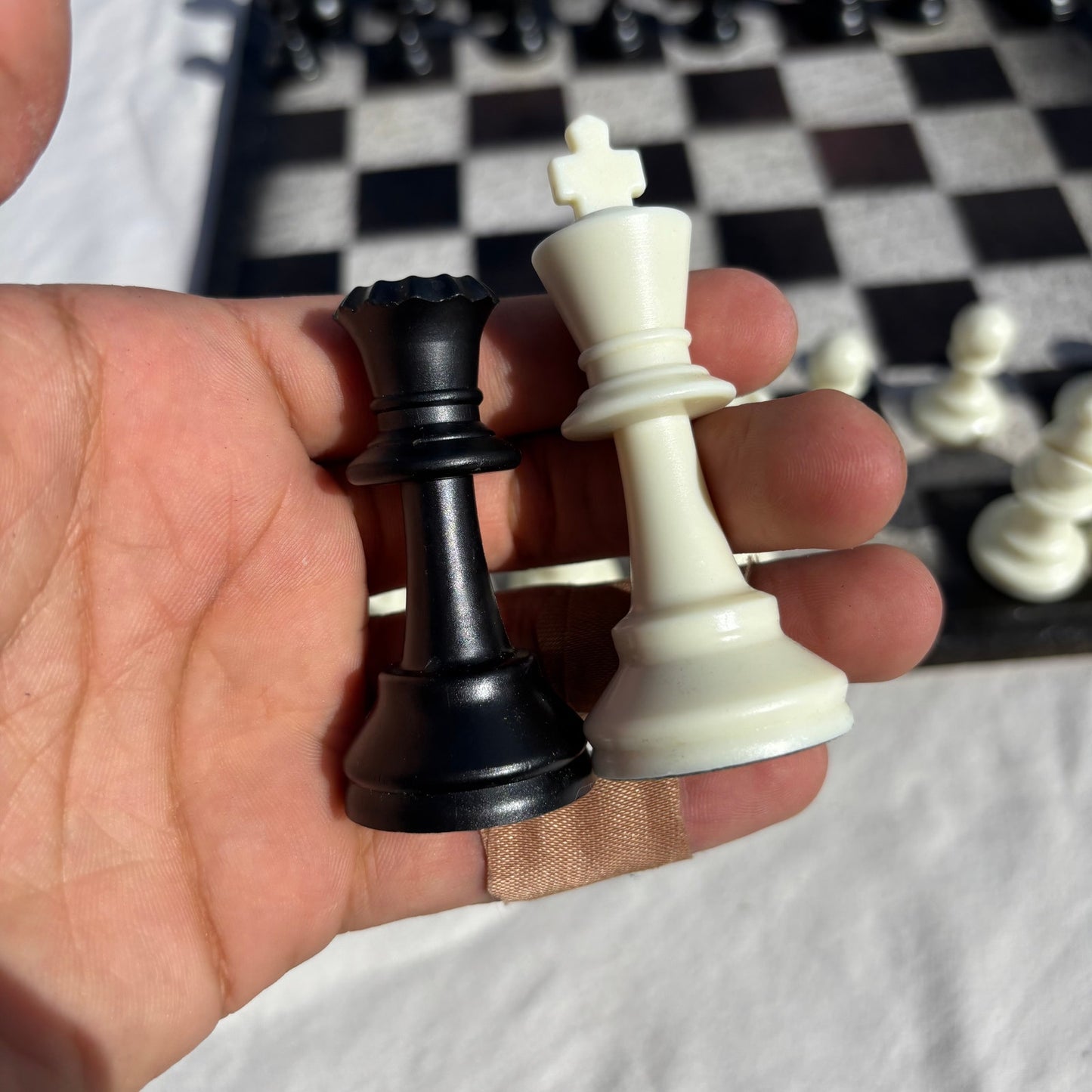 Cursive Writing - Scrapbook Chess Set