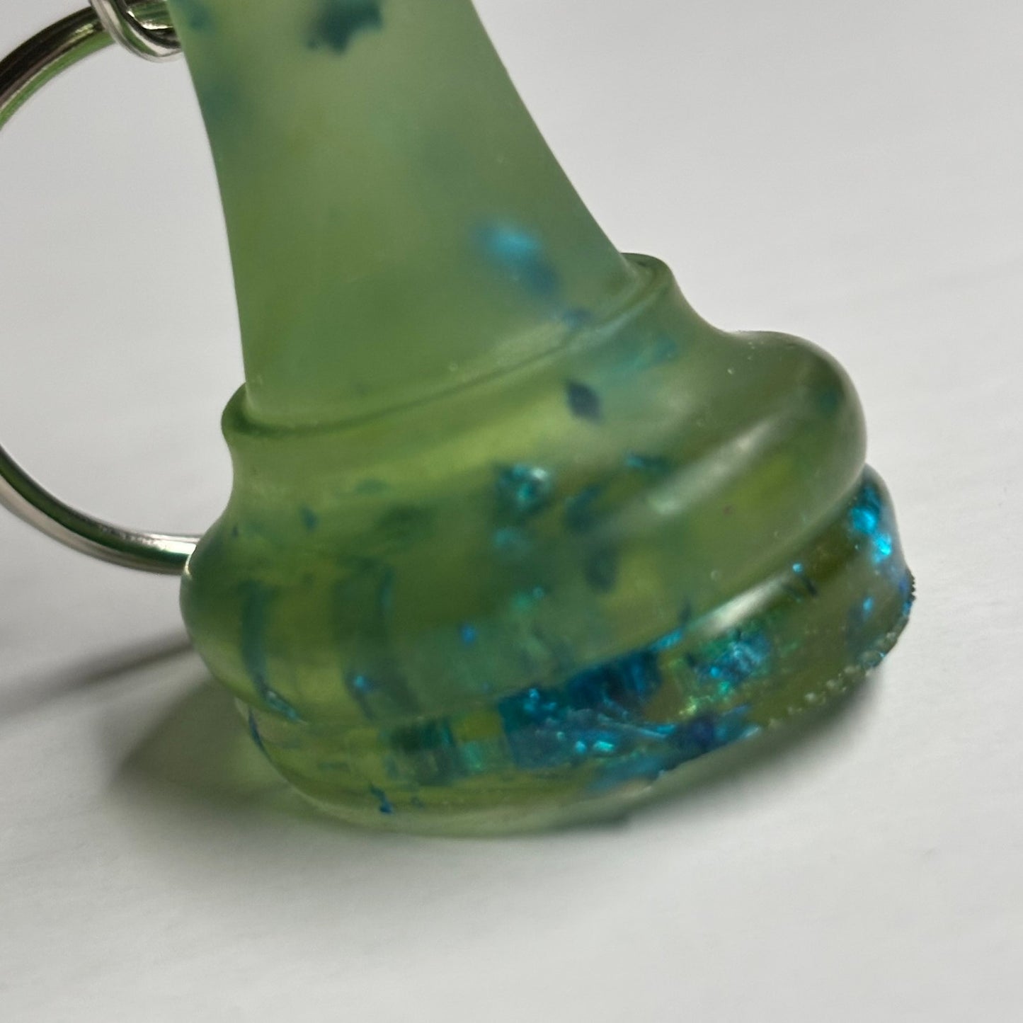 Green King - Handmade Resin Keychain